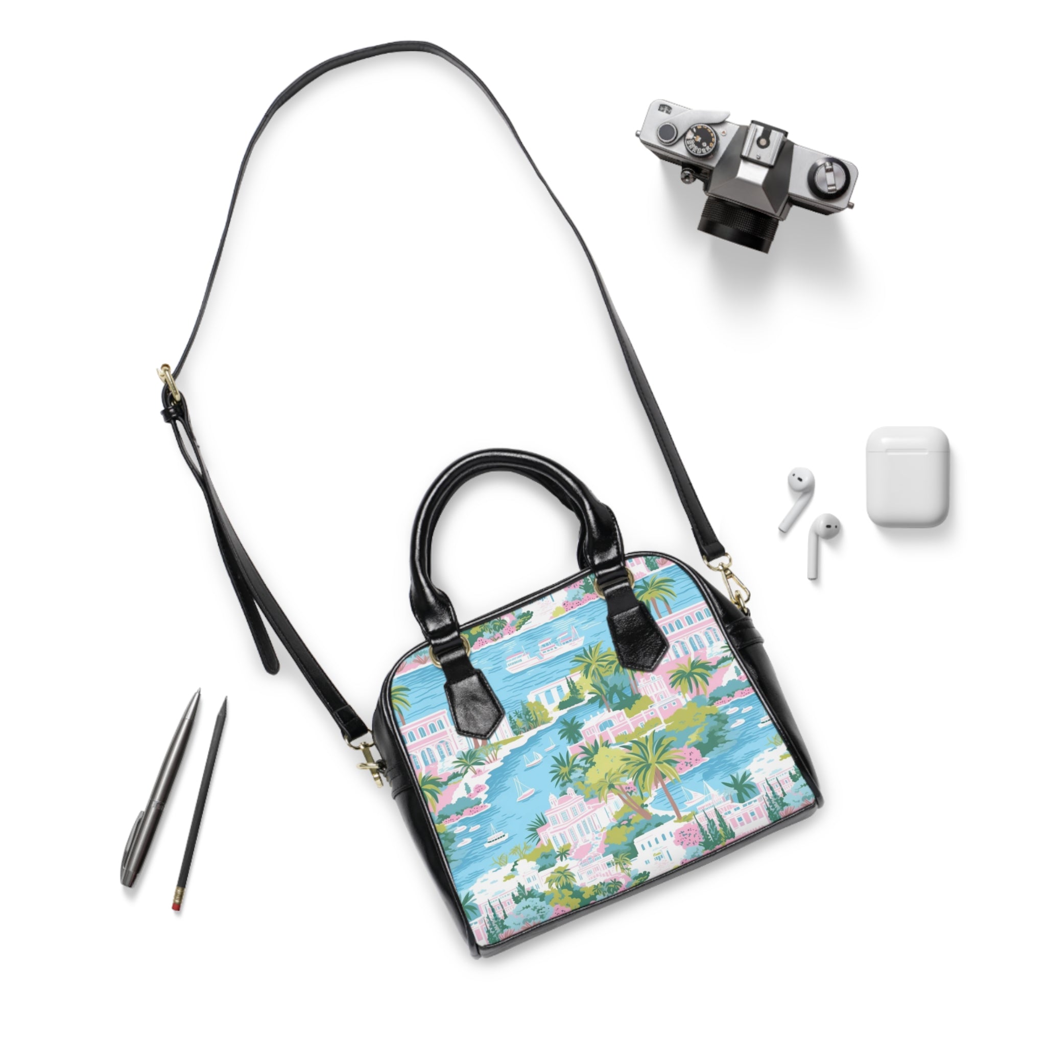 Greek Island - Tropical Shoulder Handbag – Perfect for Summer Adventures, Beach Days, and Stylish Outings, Feminine, Practical, Trendy, Chic, [...]