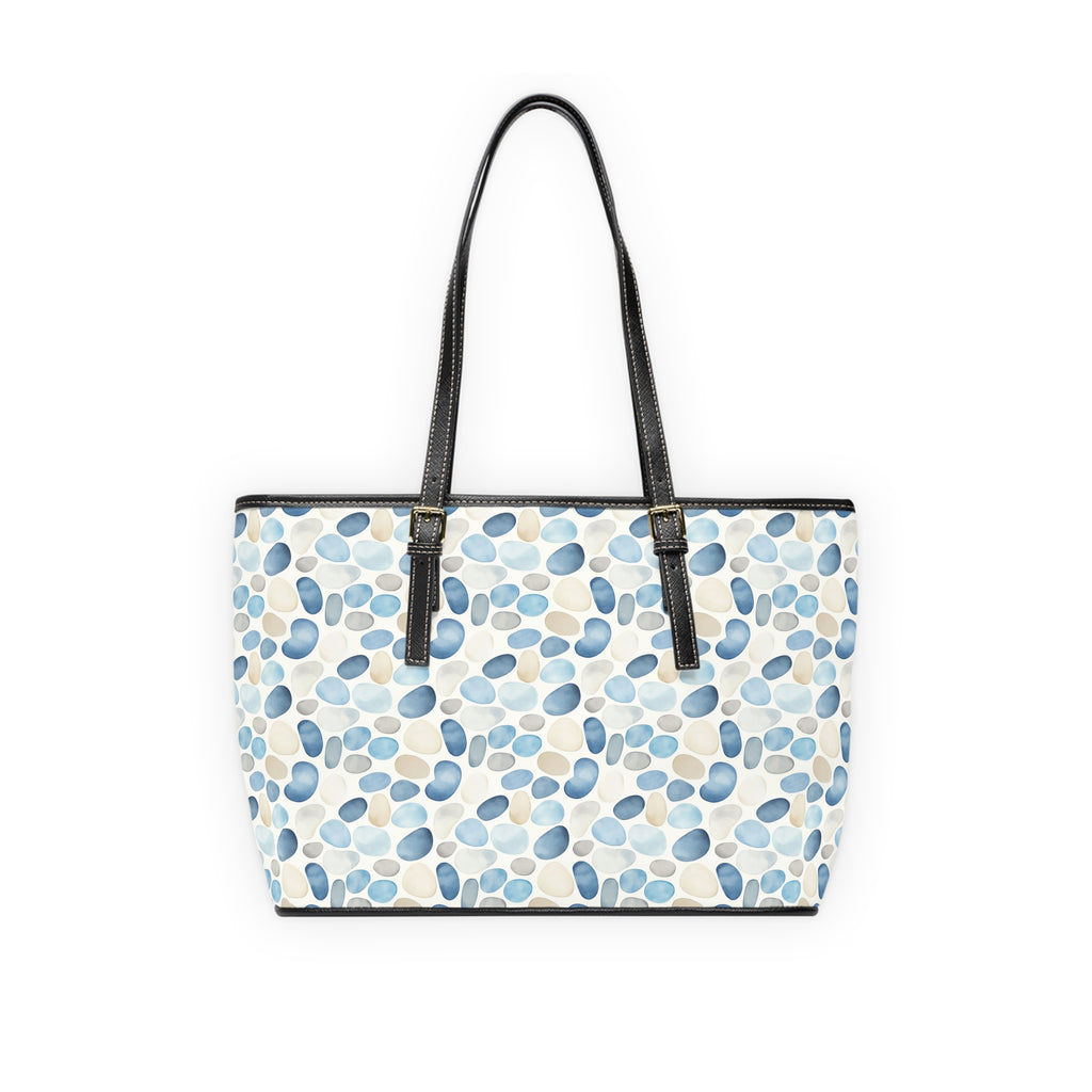 Cobble Stone - Leather Shoulder Bag for Casual Outings, Stylish Tote Bag, Everyday Handbag, Gift for Her, Fashionable Carryall