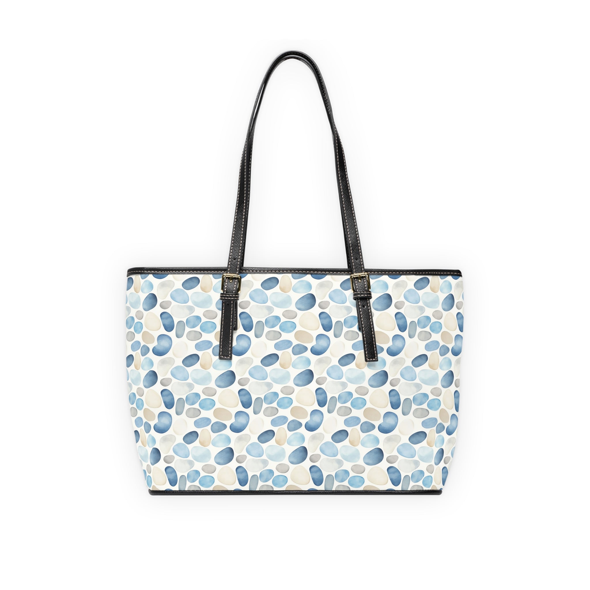 Cobble Stone - Leather Shoulder Bag for Casual Outings, Stylish Tote Bag, Everyday Handbag, Gift for Her, Fashionable Carryall