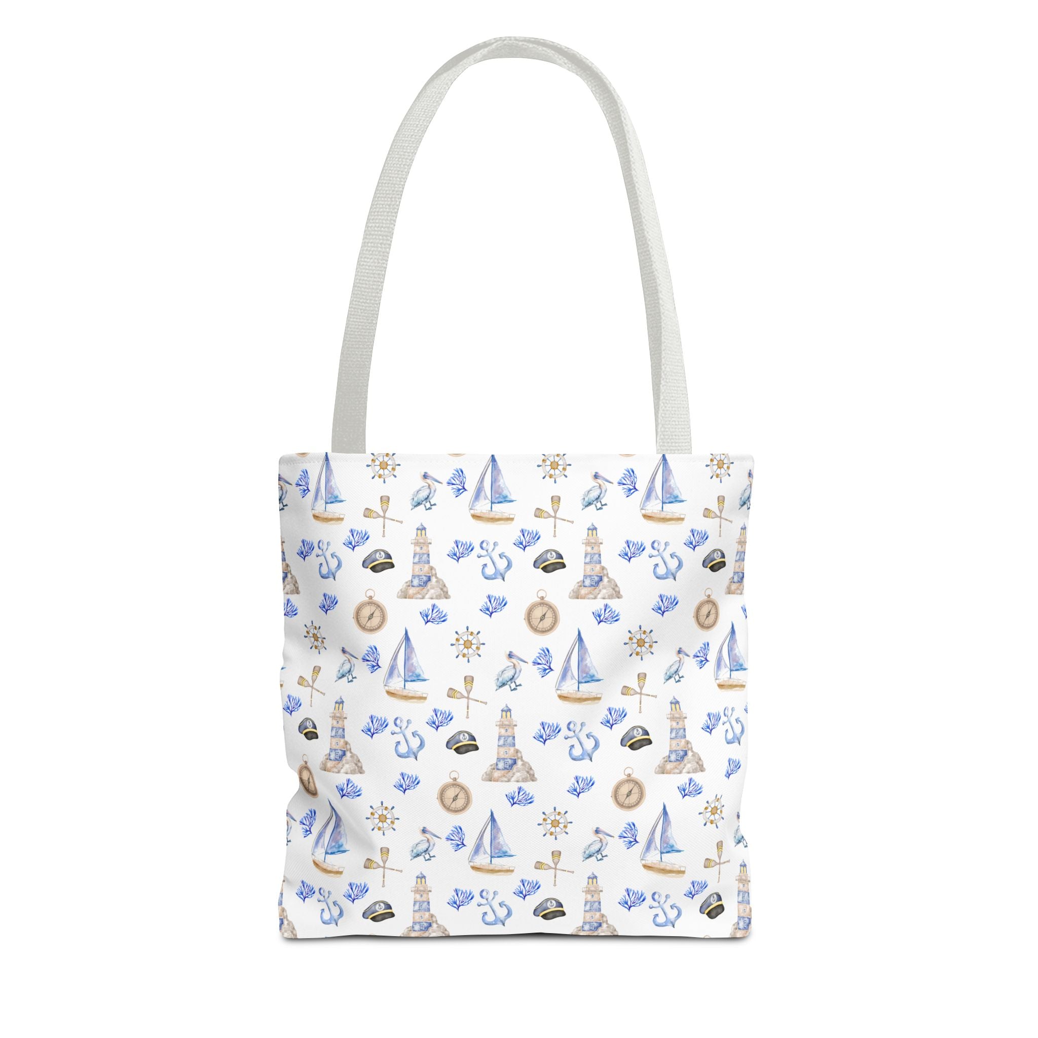 Sail Away - Nautical Themed Tote Bag, Beach Bag, Sailor Tote, Summer Essentials, Gift for Sea Lovers, Travel Bag