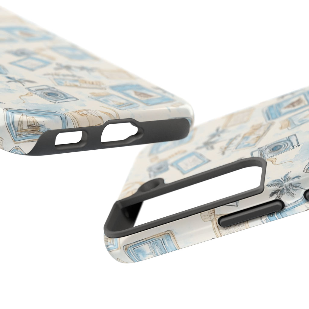 Vintage Vacay- Tough Phone Case - Tropical Vintage Camera Design