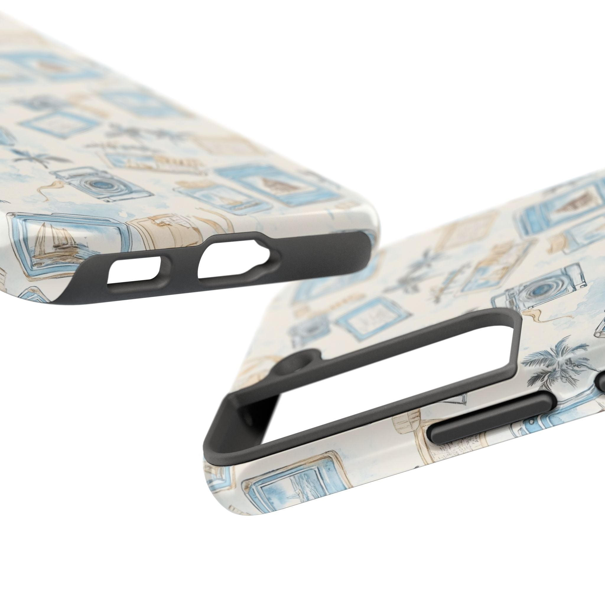 Vintage Vacay- Tough Phone Case - Tropical Vintage Camera Design