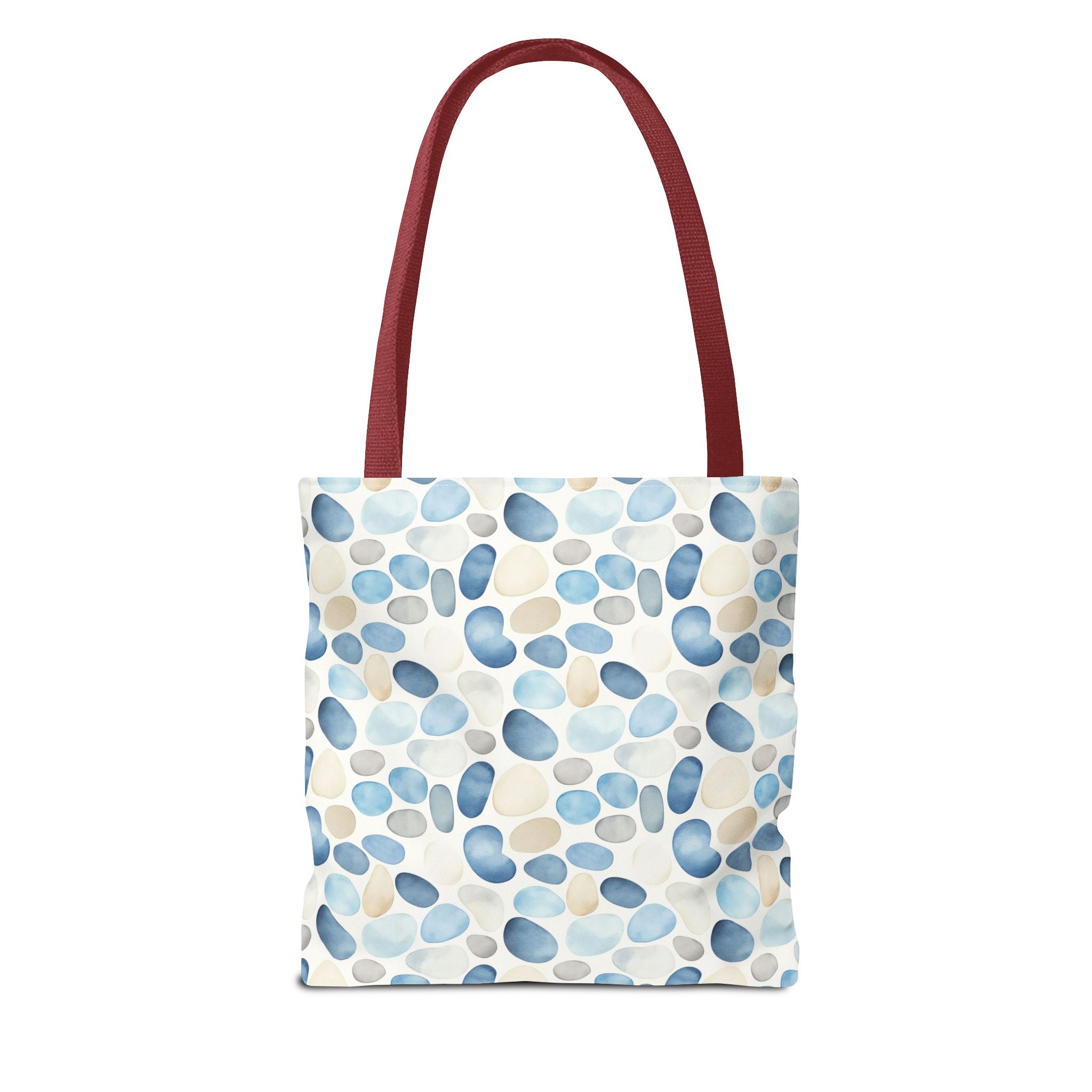 Cobble stone- Tote Bag with Blue Pebble Design | Beach Bag, Grocery Tote, Shopping Bag, Gift Bag, Eco-Friendly Tote