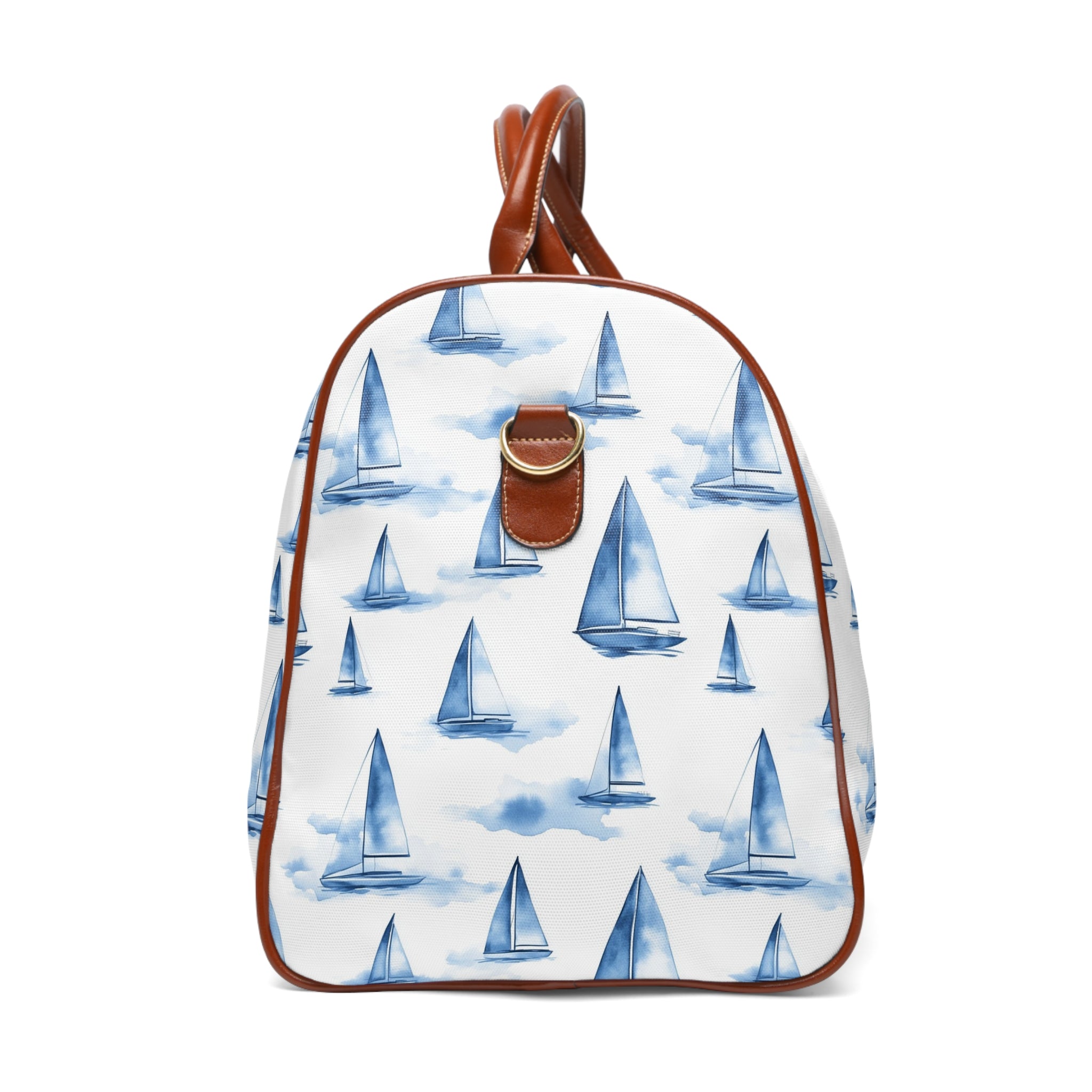 Blue Sailboat - Waterproof Travel Bag: Stylish Beach Tote, Weekend Getaway Organizer, Boating Essential, Perfect Travel Companion, Holiday Gift Idea