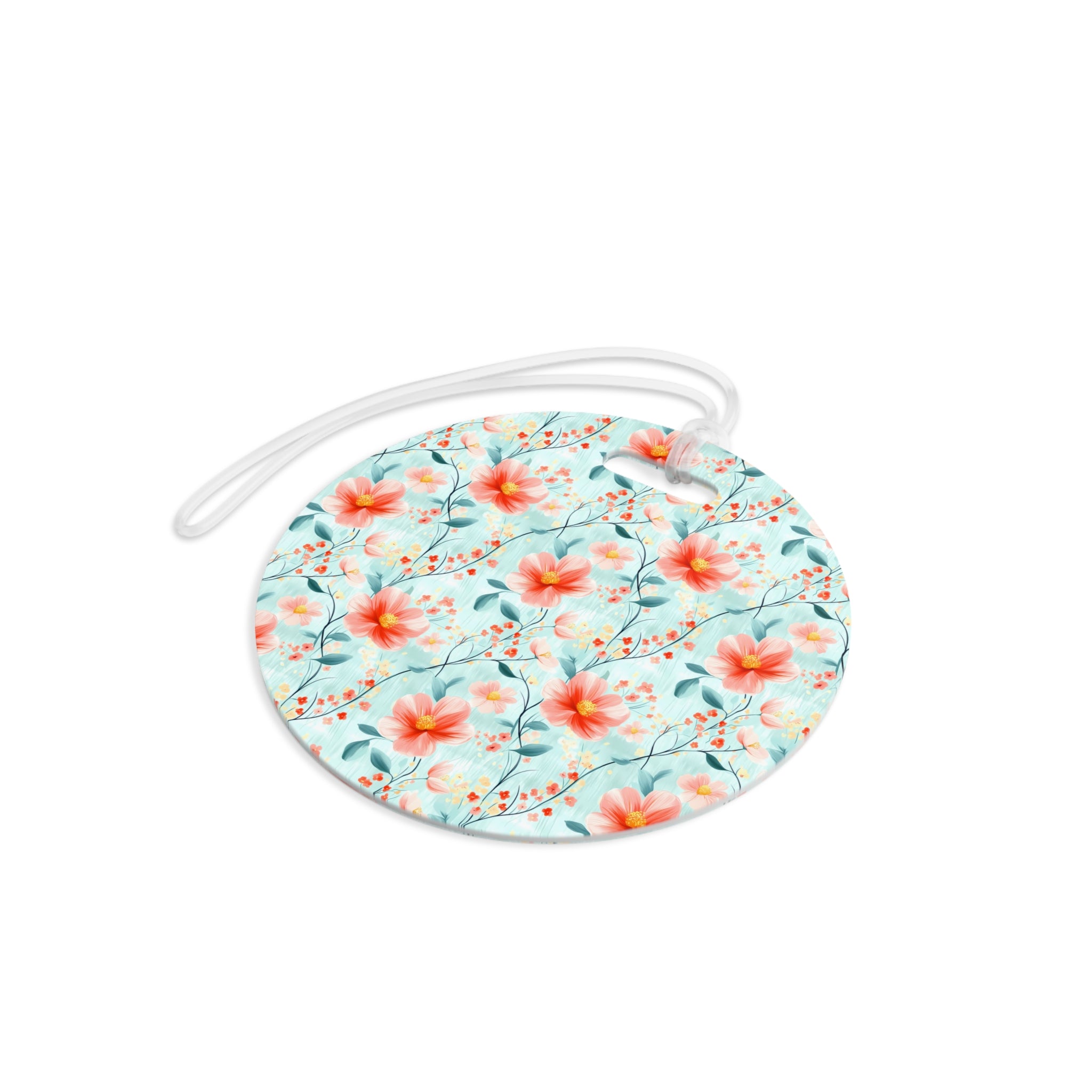 Teal Daisy Luggage Tag, Travel Accessories, Luggage, Vacation must have, Beach Vacation Supplies
