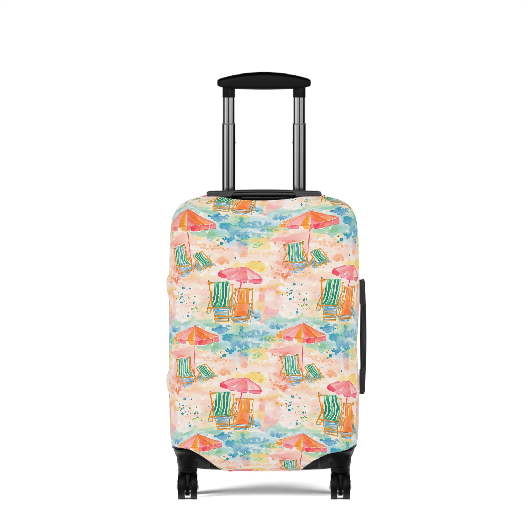 Beach Vibes- Colorful Beach Luggage Cover, Travel Accessory, Stylish Suitcase Protector, Vacation Gear, Summer Travel Essentials, Gift for Travelers