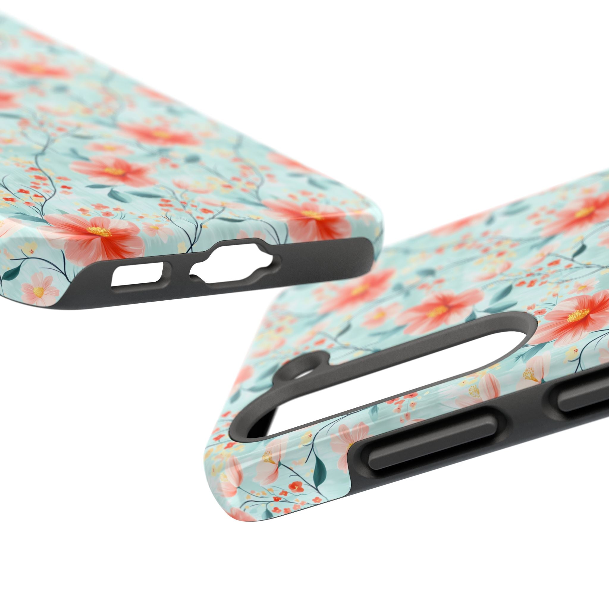 Teal Daisy- Floral Tough Phone Cases, Durable Phone Cover, Stylish Cell Phone Case, Protective Case for Women, Gift for Flower Lovers