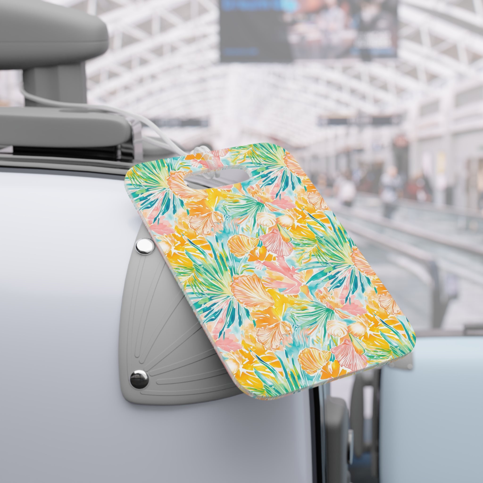 Neon Tropics Luggage Tag, Travel Accessories, Luggage, Vacation must have, Beach Vacation Supplies