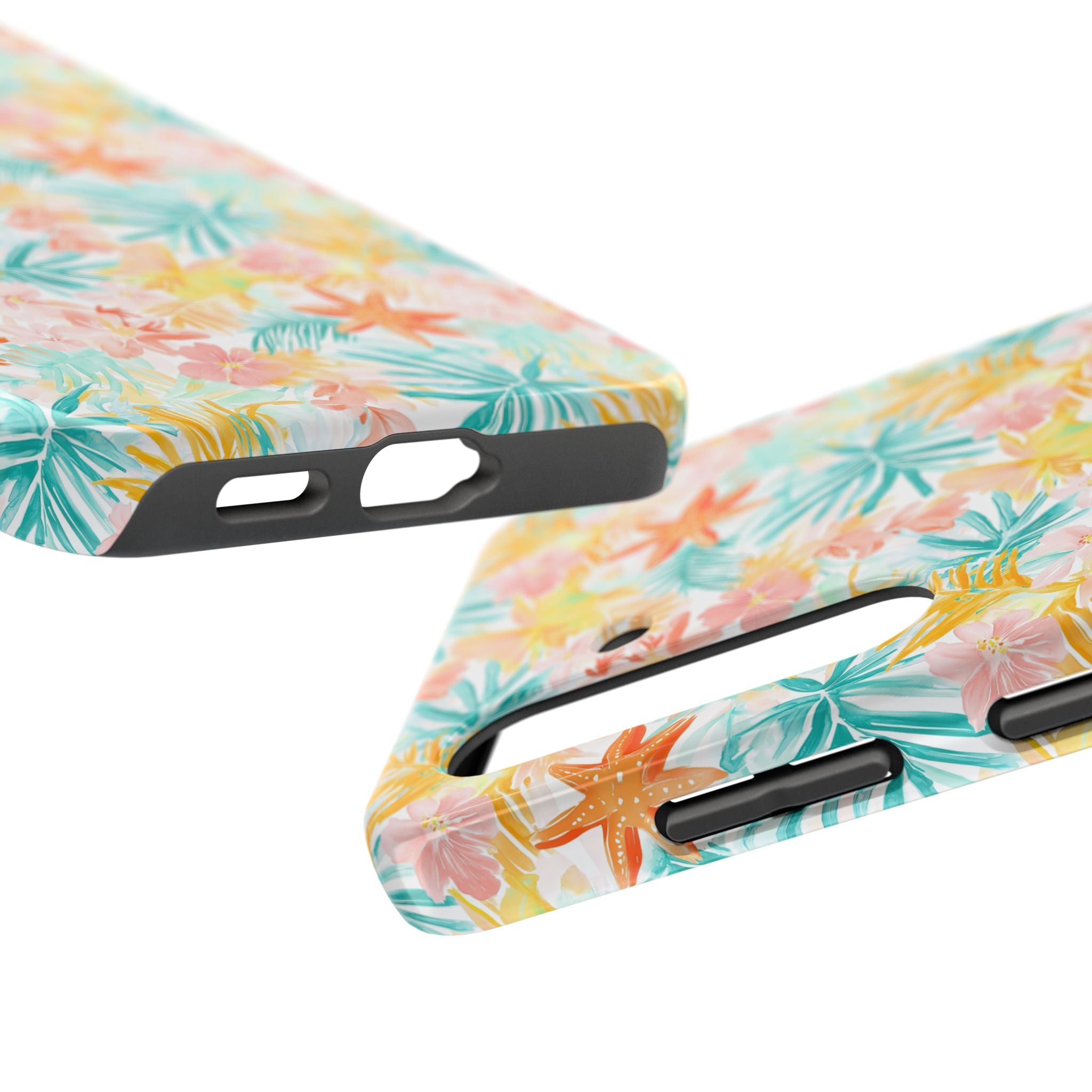 Tropical Starfish - Floral Phone Case - Summer Vibe, Durable Protection, Gift for Beach Lovers, Tropical Decor, Eco-Friendly Design