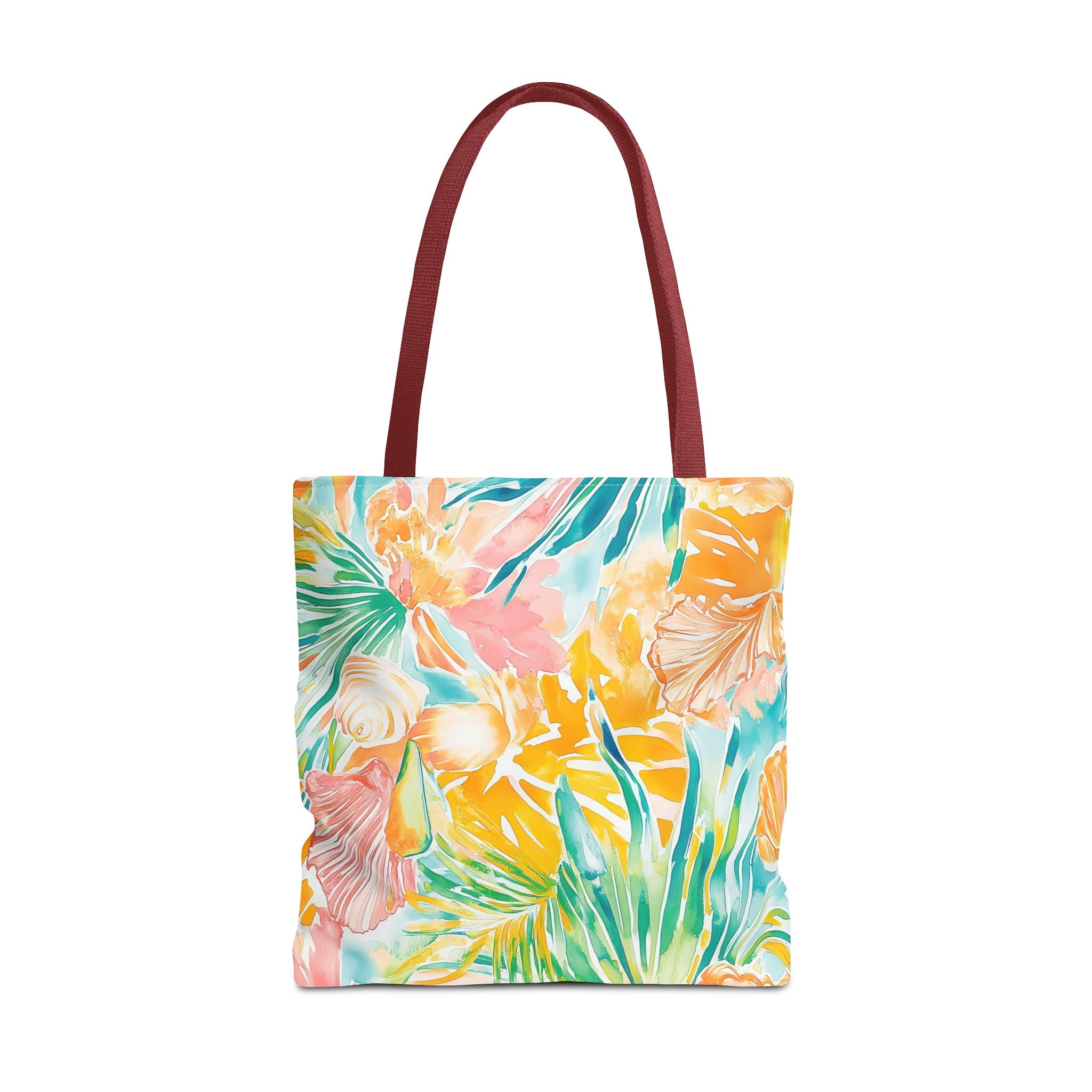 Neon Tropics Floral Tote Bag - Beach Bag, Shopping Tote, Eco-Friendly Gift, Summer Accessories, Unique Handbag