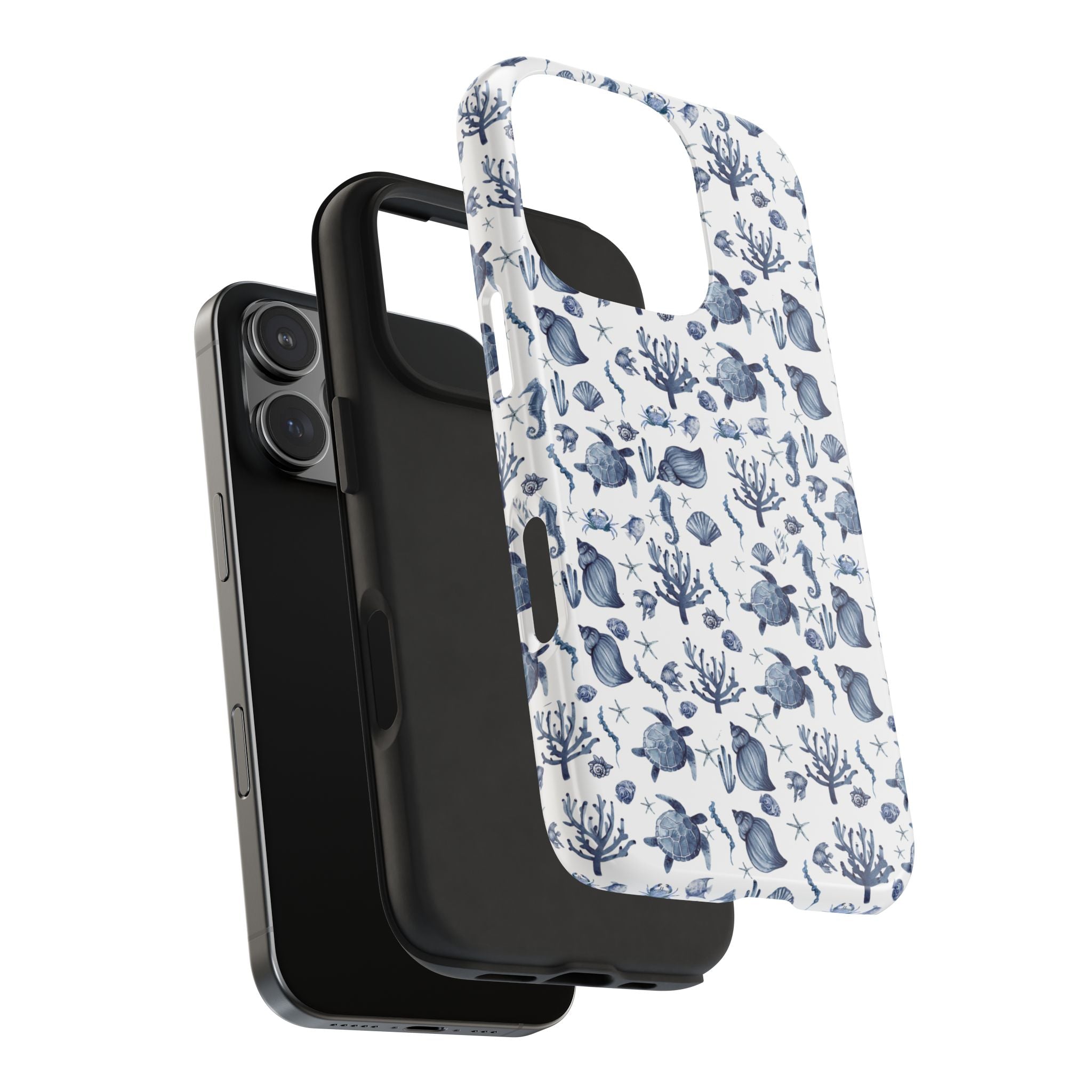 Deep Blue Sea - Ocean-Inspired Tough Phone Cases, Coastal Decor, Beach Lover's Accessory, Ideal Gift, Marine Life Design, Durable Protection