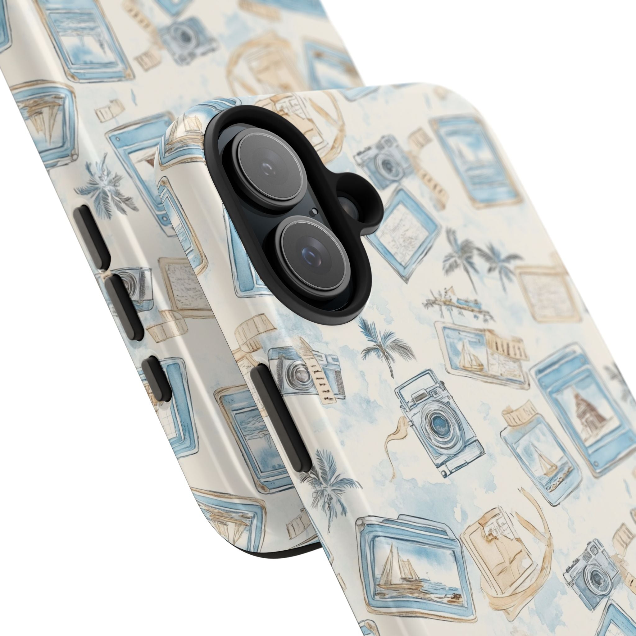 Vintage Vacay- Tough Phone Case - Tropical Vintage Camera Design