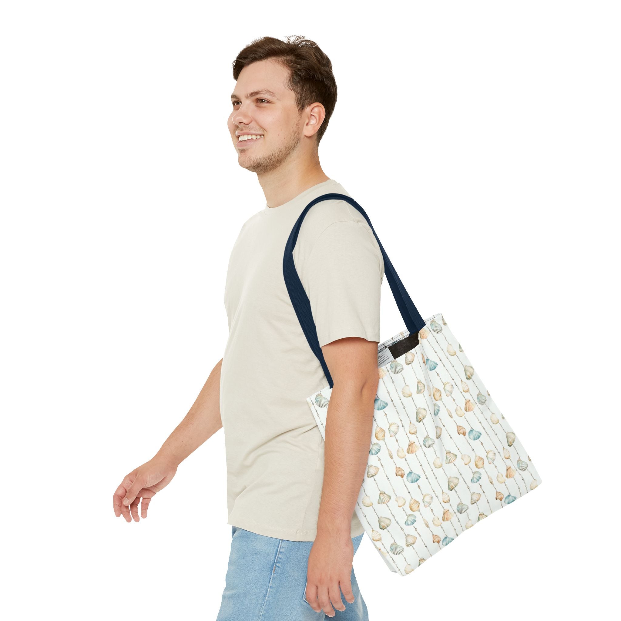 Seashell Lovers- Chic Patterns Tote Bag, Stylish Handbag, Reusable Shopping Tote, Beach Bag, Gift for Her, Eco-Friendly Bag, Casual Purse