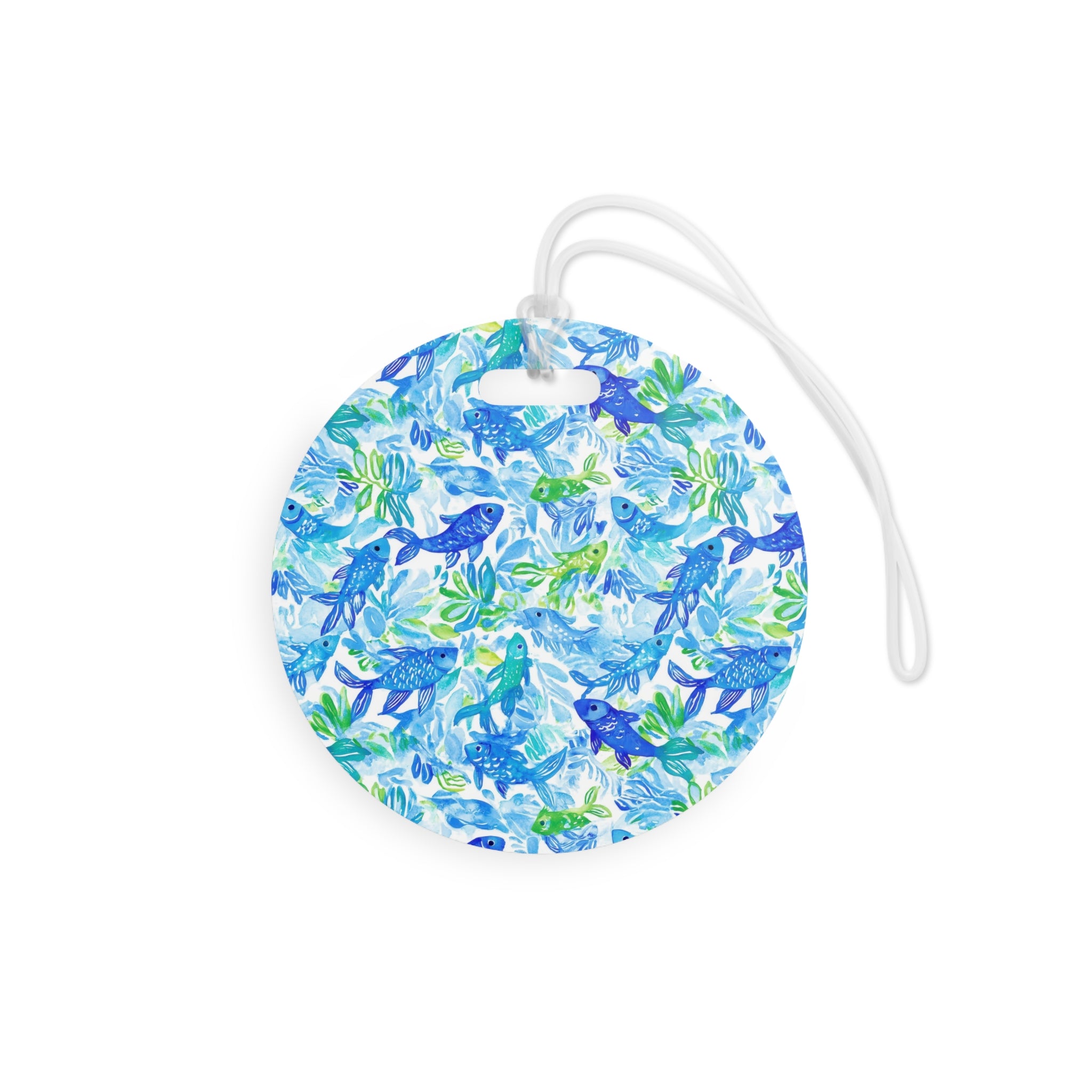 Vibrant Fish Luggage Tag, Travel Accessories, Luggage, Vacation must have, Beach Vacation Supplies