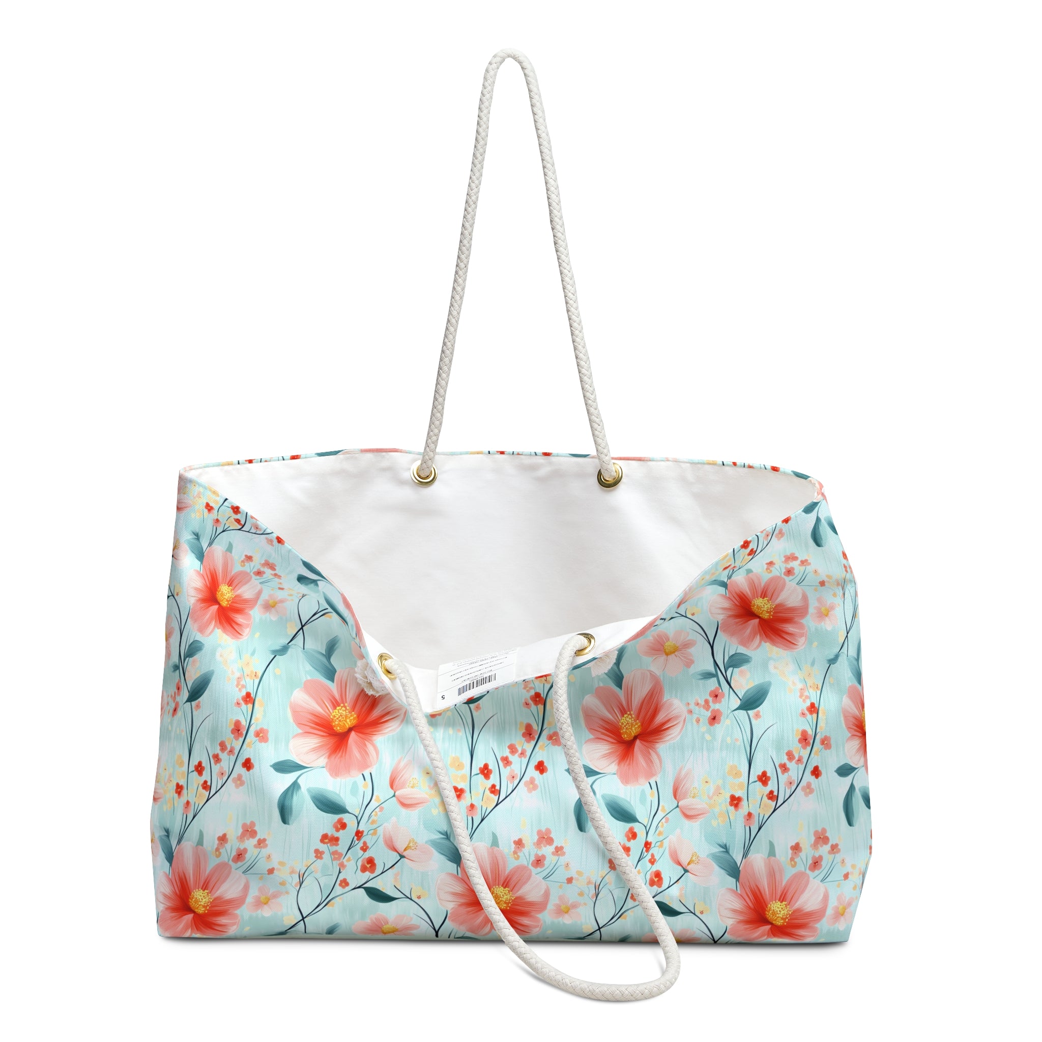 Teal Daisy Weekender Tote Bag, Beach Bag, Beach Tote, Large tote bag, Vacation Bag, Bridesmaid Gift