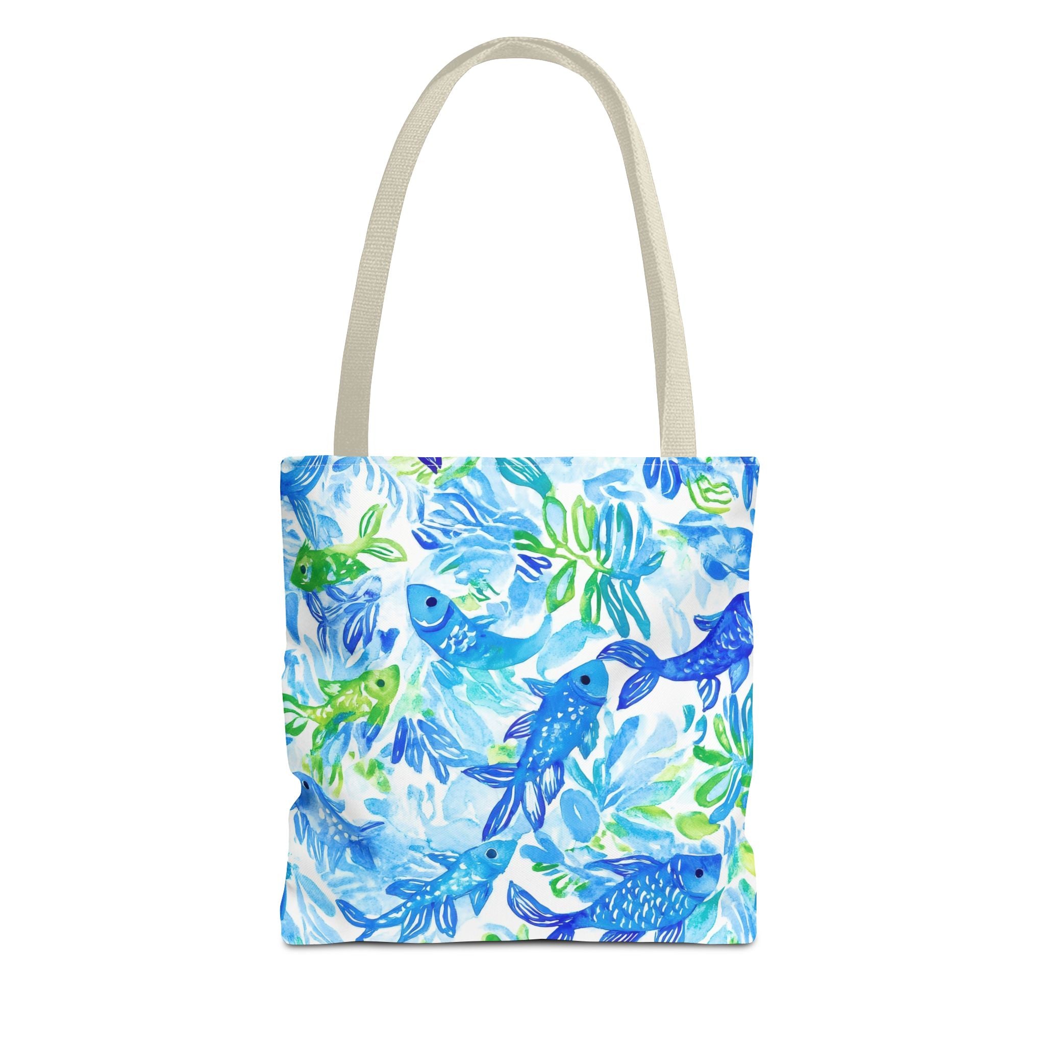 Vibrant Fish- Colorful Fish Tote Bag, Beach Bag, Shopping Tote, Eco-Friendly Reusable Bag, Gift for Ocean Lovers, Summer Accessory