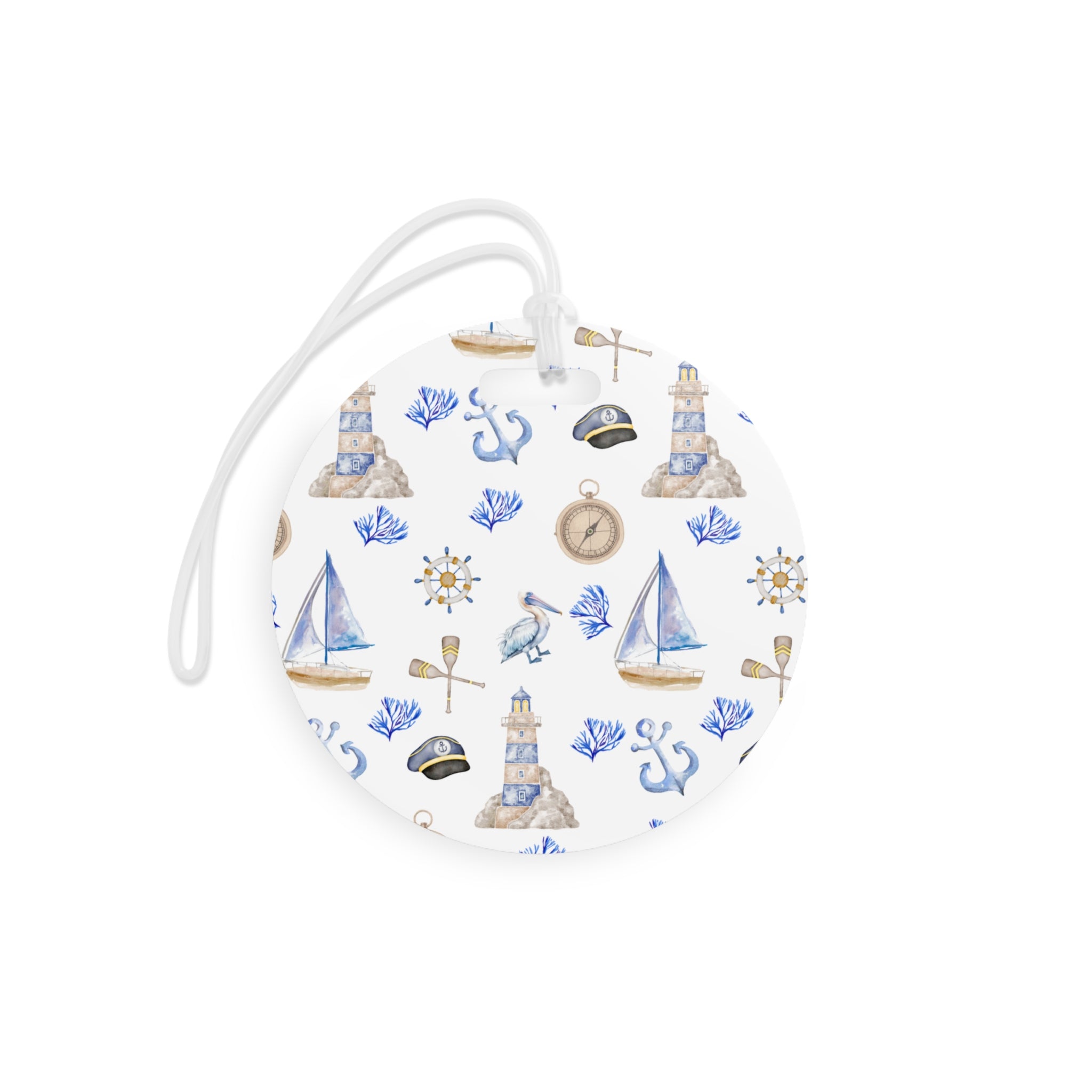 Sail Away- Nautical Luggage Tags, Travel Accessories, Personalized Baggage Tags, Ocean Theme Gift, Vacation Essentials, Cruise Gear