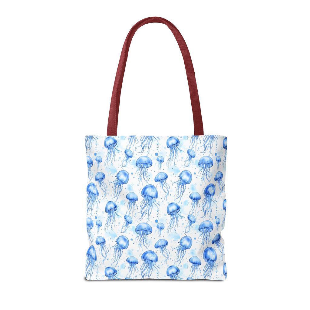 Blue Jellyfish Tote Bag - Ocean-Inspired Carryall, Beach Bag, Eco-Friendly Shopping Tote, Perfect Gift for Sea Lovers