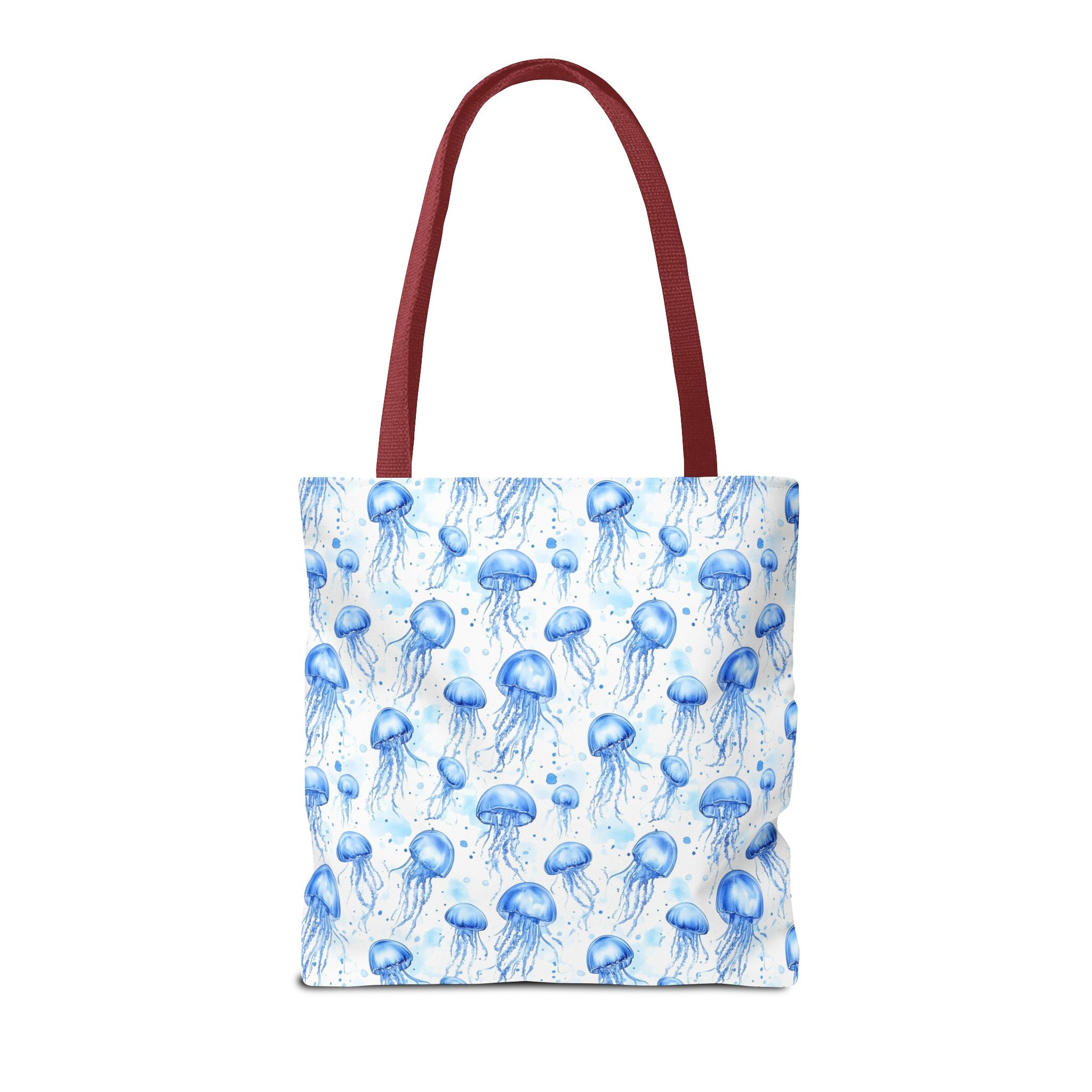 Blue Jellyfish Tote Bag - Ocean-Inspired Carryall, Beach Bag, Eco-Friendly Shopping Tote, Perfect Gift for Sea Lovers