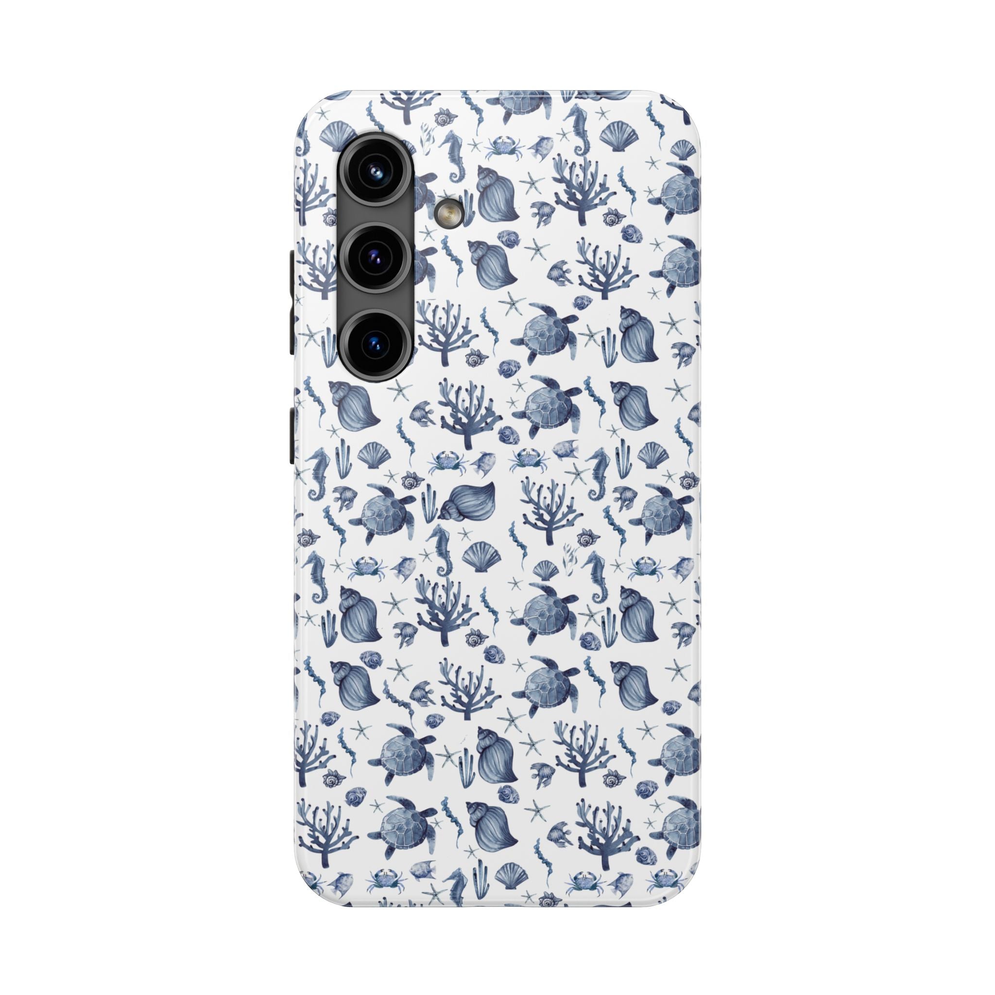 Deep Blue Sea - Ocean-Inspired Tough Phone Cases, Coastal Decor, Beach Lover's Accessory, Ideal Gift, Marine Life Design, Durable Protection