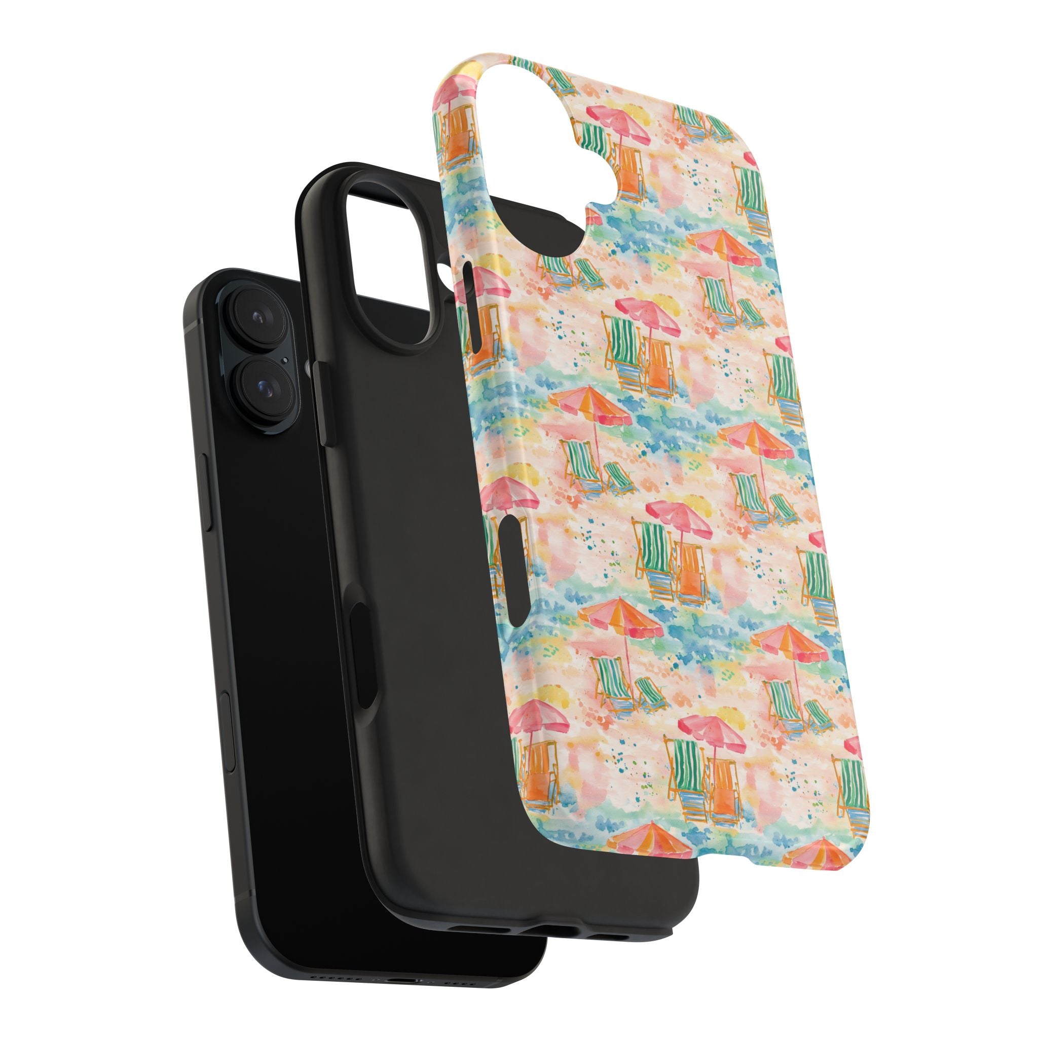 Beach Vibes - Colorful Beach Scene Tough Phone Cases | Summer Vibes, Beach Lover Gift, Durable Case, Phone Accessories, Fun Design