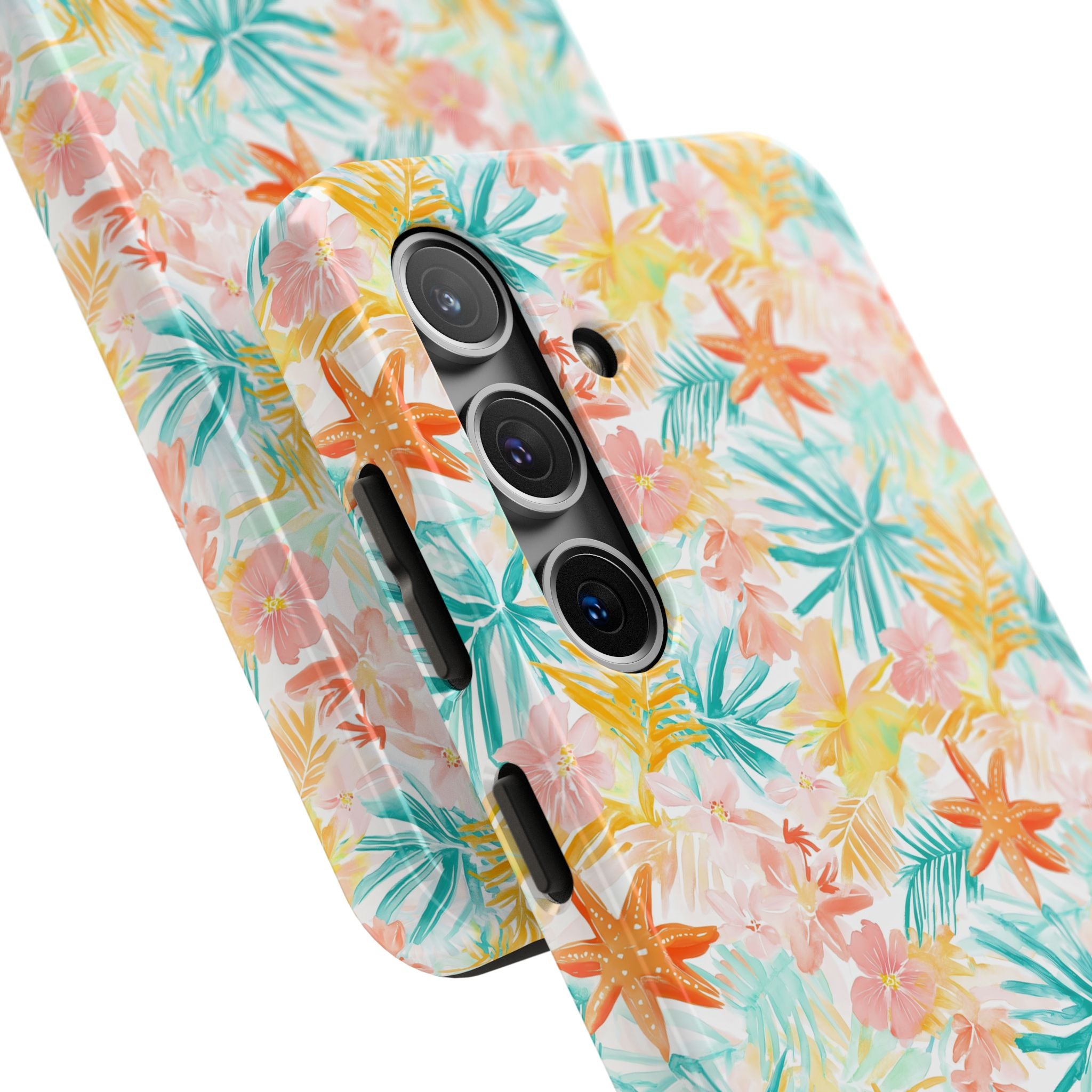 Tropical Starfish - Floral Phone Case - Summer Vibe, Durable Protection, Gift for Beach Lovers, Tropical Decor, Eco-Friendly Design