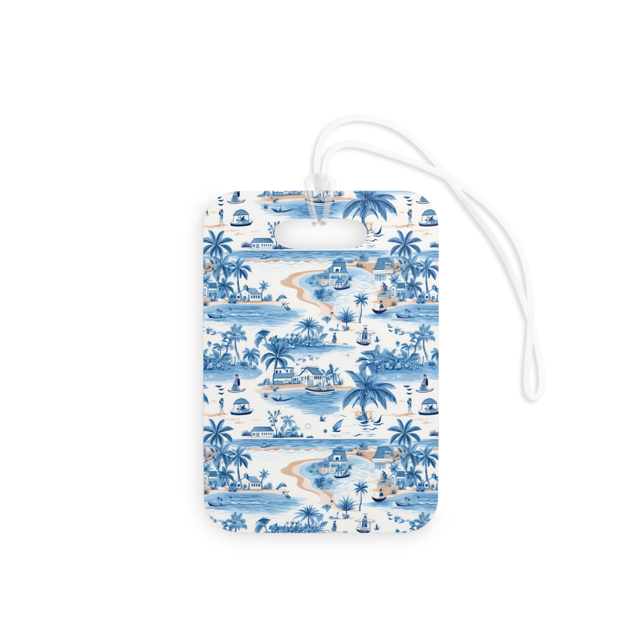 Tropical Blue Luggage Tag, Travel Accessories, Luggage, Vacation must have, Beach Vacation Supplies