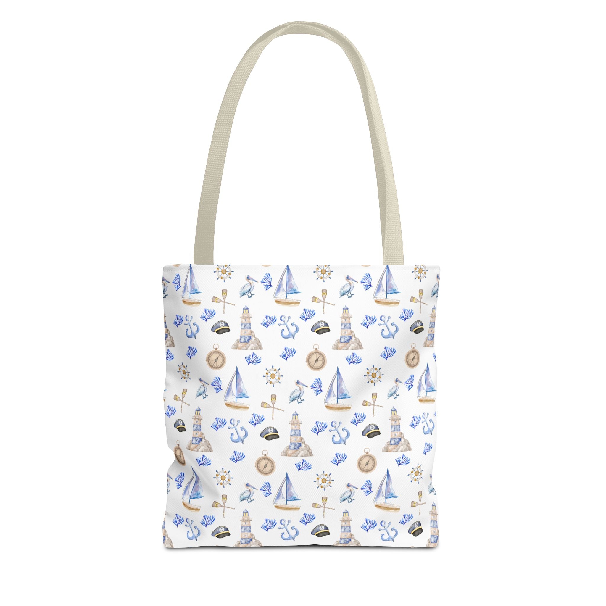 Sail Away - Nautical Themed Tote Bag, Beach Bag, Sailor Tote, Summer Essentials, Gift for Sea Lovers, Travel Bag
