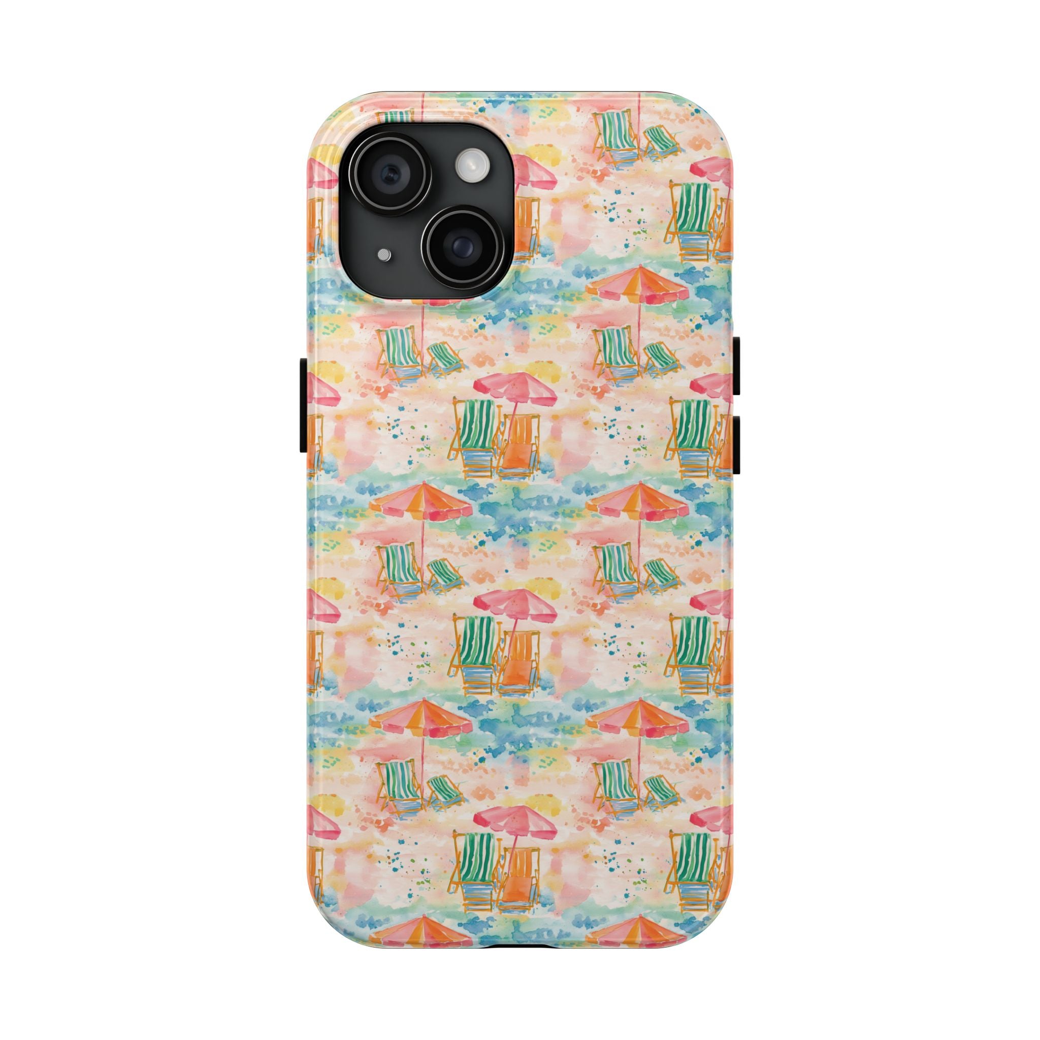 Beach Vibes - Colorful Beach Scene Tough Phone Cases | Summer Vibes, Beach Lover Gift, Durable Case, Phone Accessories, Fun Design
