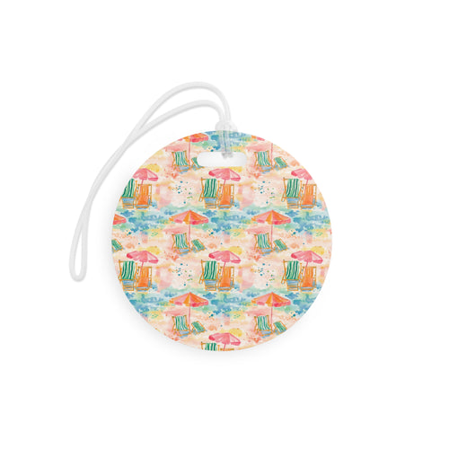 Beach Vibes Luggage Tag, Travel Accessories, Luggage, Vacation must have, Beach Vacation Supplies