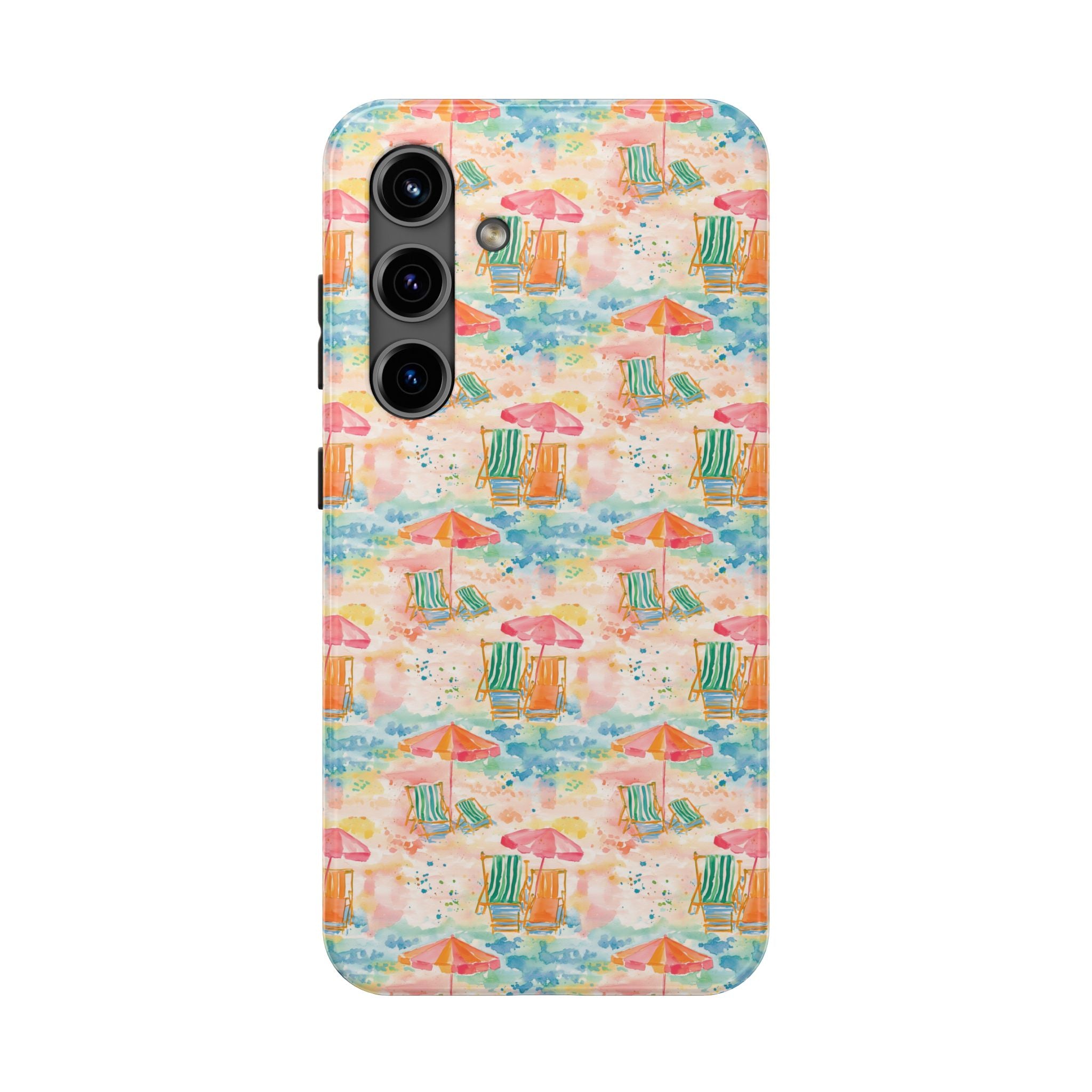 Beach Vibes - Colorful Beach Scene Tough Phone Cases | Summer Vibes, Beach Lover Gift, Durable Case, Phone Accessories, Fun Design