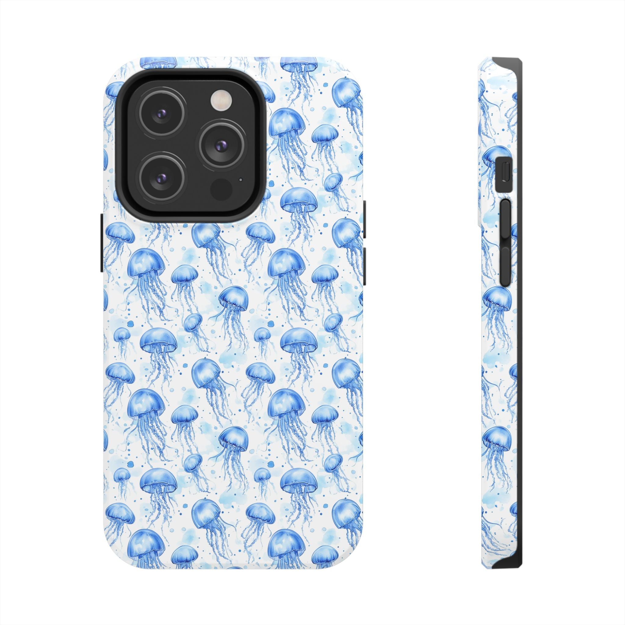 Blue Jellyfish Tough Phone Case | Unique Ocean Vibe | Gift for Marine Lovers, Durable Protection, Trendy Accessories, Beach Theme