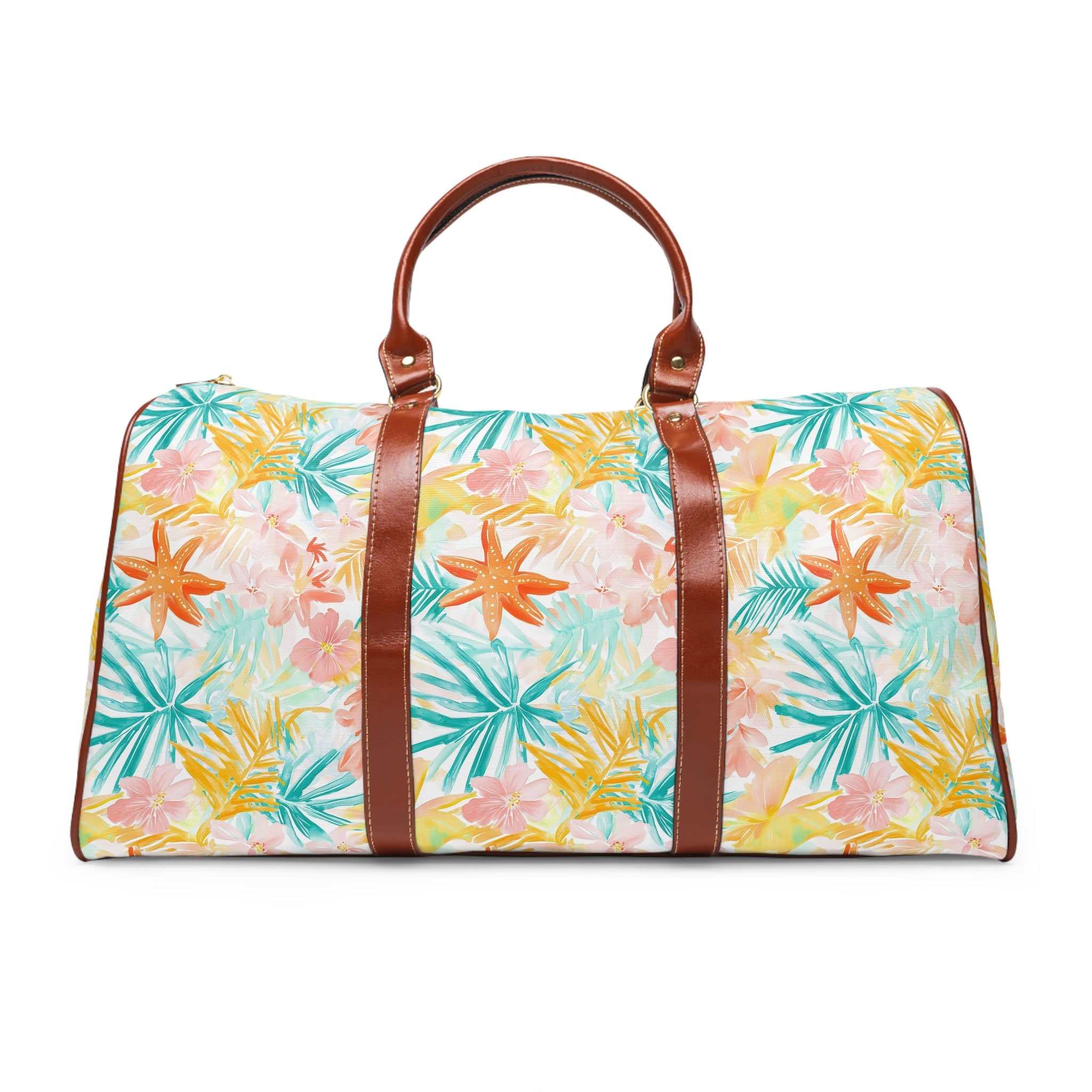 Tropical Starfish - Tropical Waterproof Travel Bag | Perfect for Beach Trips, Weekend Getaways, Vacation, Gym, Fitness, Outdoor Adventures