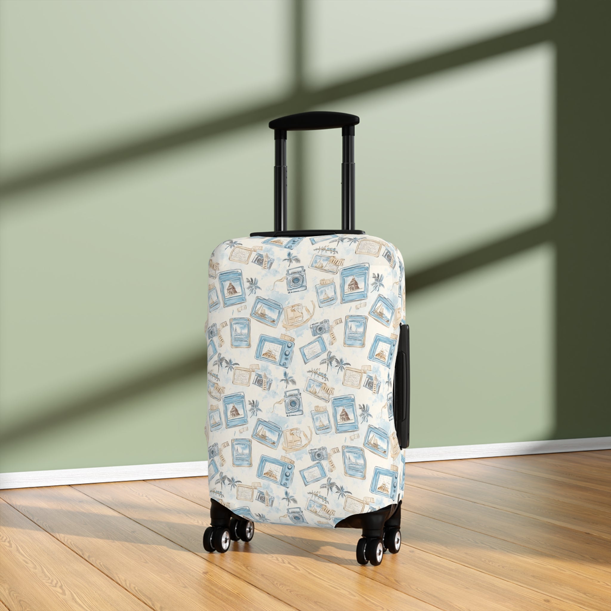 Vintage Vacay - Travel-Inspired Luggage Cover, Vintage Travel Luggage Protector, Airport Accessories, Unique Luggage Wrap, Gift for Travelers, [...]