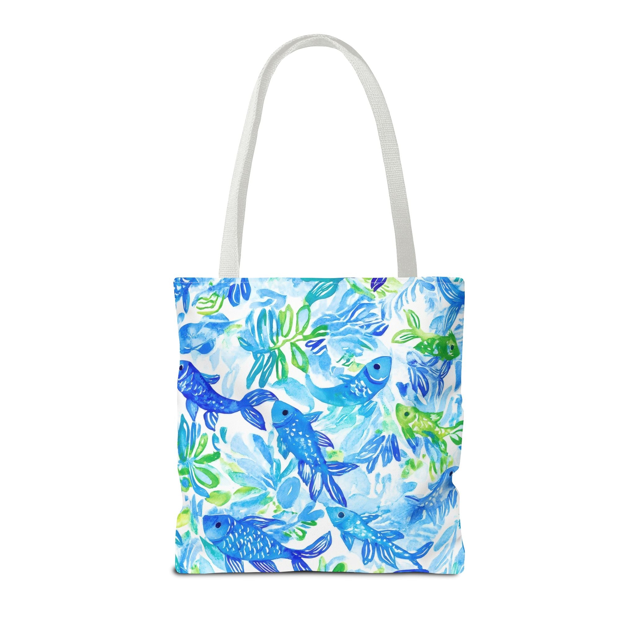 Vibrant Fish- Colorful Fish Tote Bag, Beach Bag, Shopping Tote, Eco-Friendly Reusable Bag, Gift for Ocean Lovers, Summer Accessory