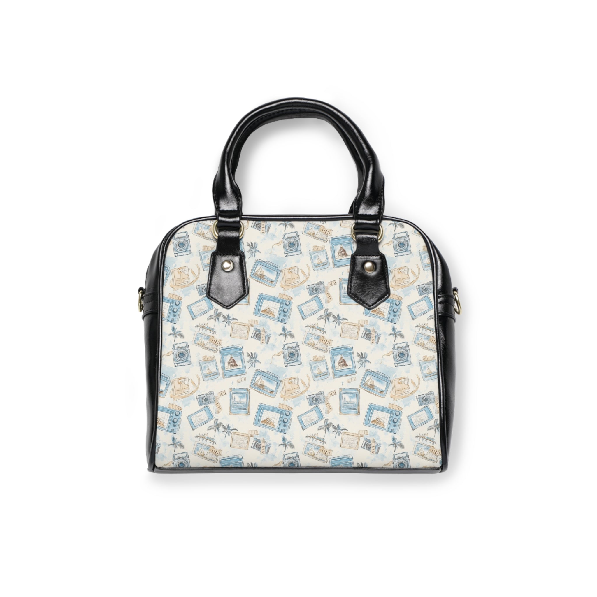 Vintage Vacay- Chic Shoulder Handbag with Vintage Print, Stylish Tote, Everyday Carry, Fashion Statement Bag, Gift for Her, Summer Accessory