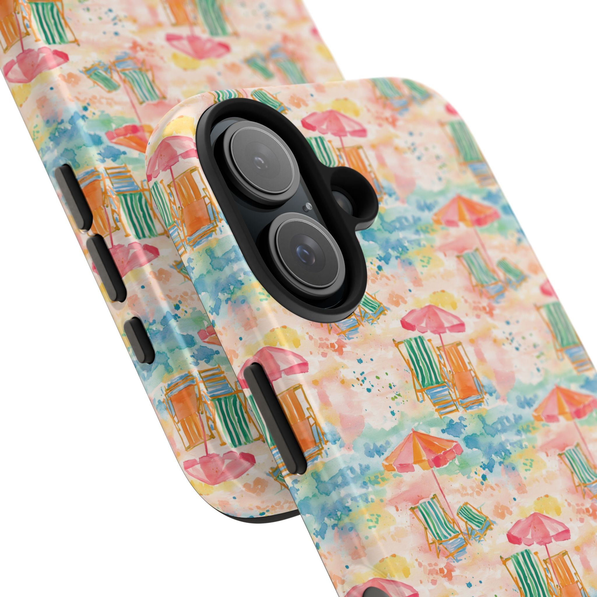 Beach Vibes - Colorful Beach Scene Tough Phone Cases | Summer Vibes, Beach Lover Gift, Durable Case, Phone Accessories, Fun Design