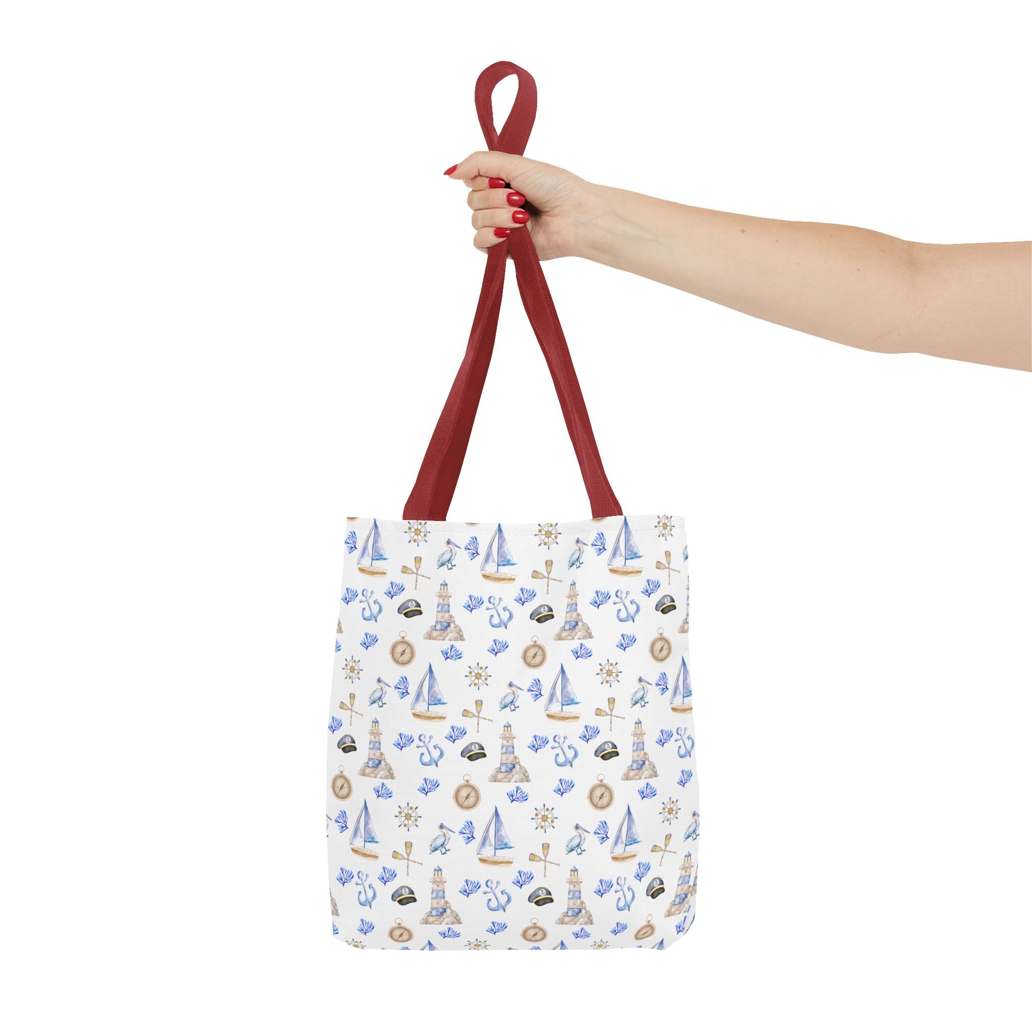 Sail Away - Nautical Themed Tote Bag, Beach Bag, Sailor Tote, Summer Essentials, Gift for Sea Lovers, Travel Bag