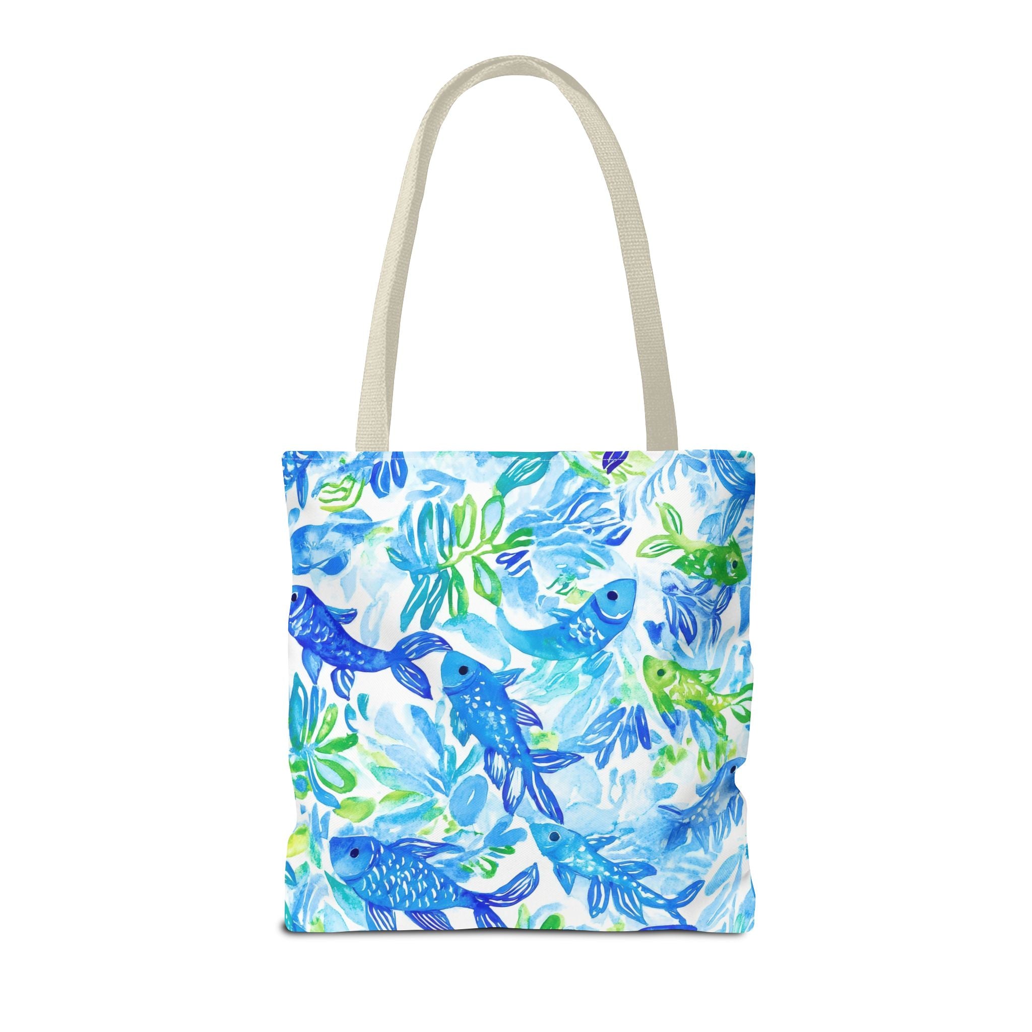 Vibrant Fish- Colorful Fish Tote Bag, Beach Bag, Shopping Tote, Eco-Friendly Reusable Bag, Gift for Ocean Lovers, Summer Accessory