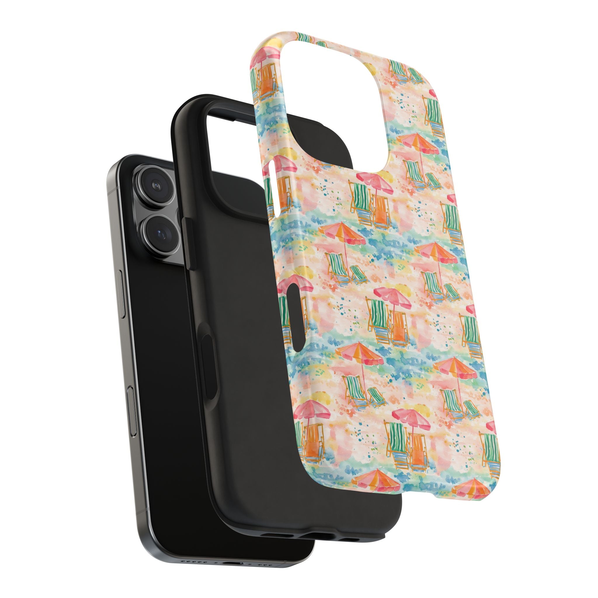 Beach Vibes - Colorful Beach Scene Tough Phone Cases | Summer Vibes, Beach Lover Gift, Durable Case, Phone Accessories, Fun Design