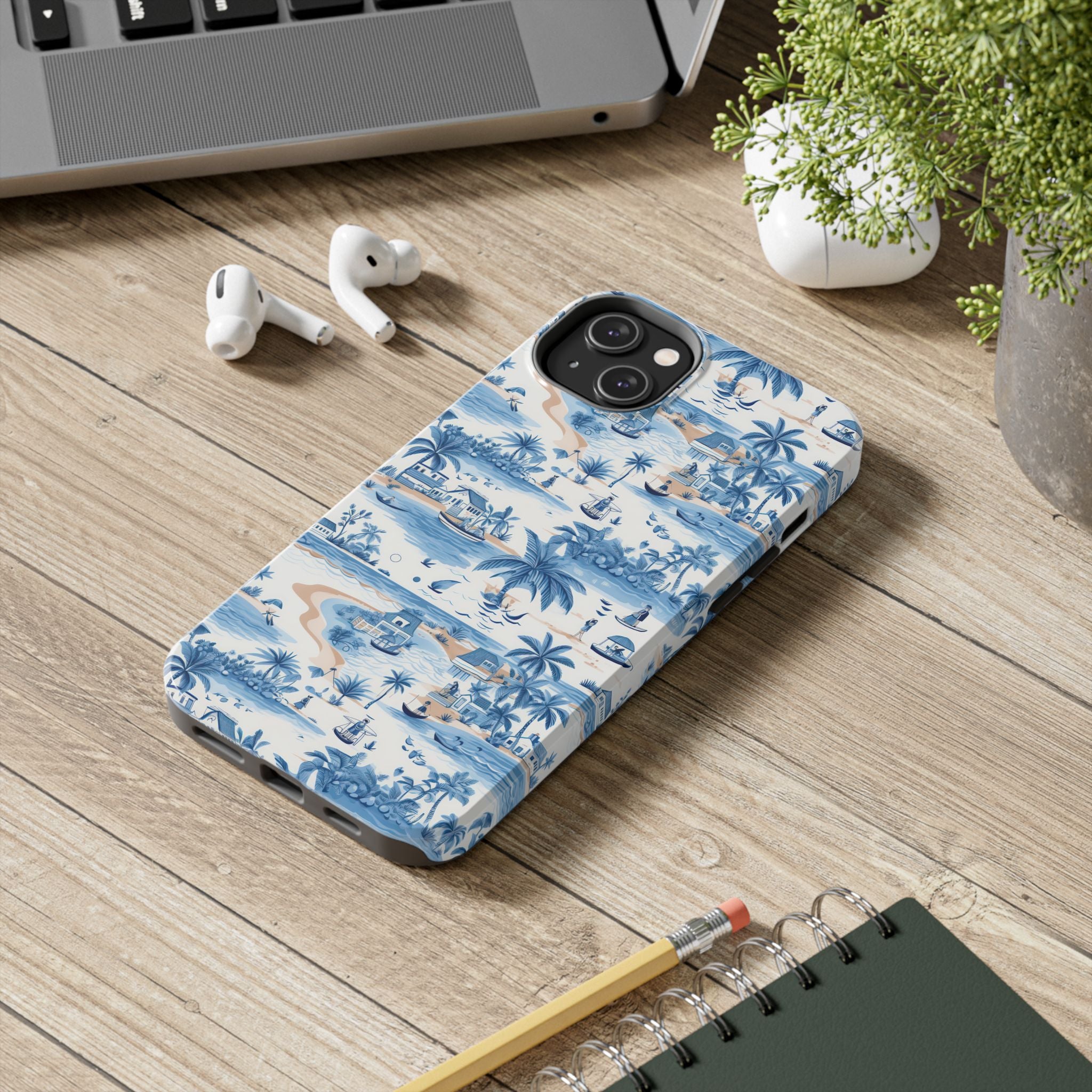 Tropical Blue- Paradise Phone Case - Durable Phone Cover for Beach Lovers, Summer Vibes, Vacation Ready, Gift for Him or Her, Unique Phone [...]