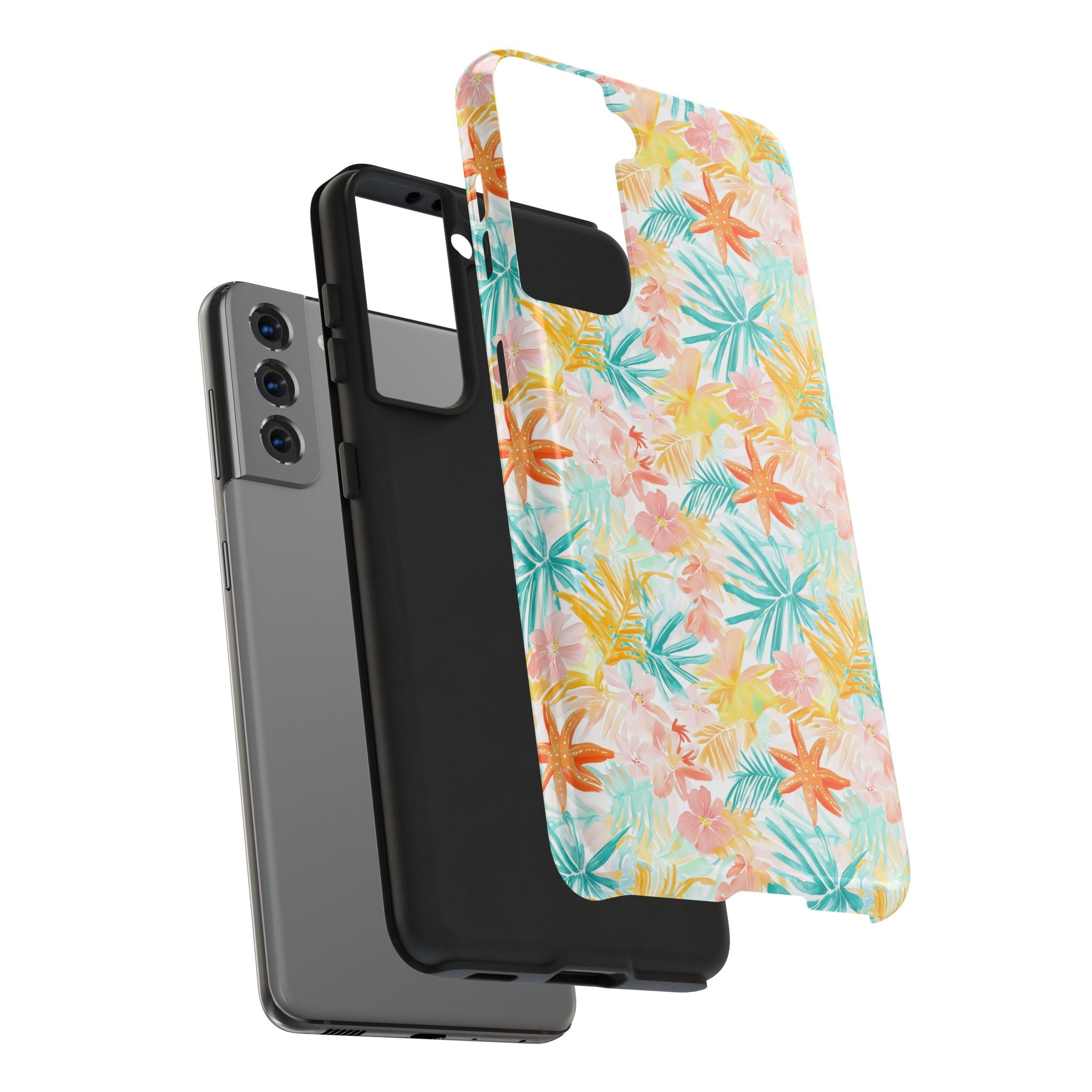 Tropical Starfish - Floral Phone Case - Summer Vibe, Durable Protection, Gift for Beach Lovers, Tropical Decor, Eco-Friendly Design