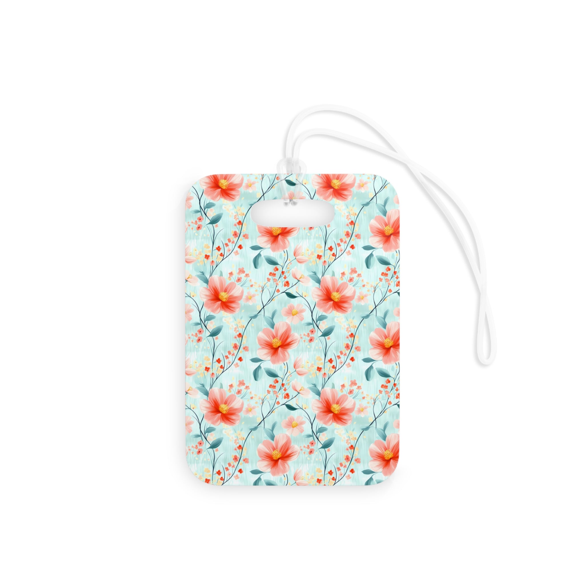 Teal Daisy Luggage Tag, Travel Accessories, Luggage, Vacation must have, Beach Vacation Supplies