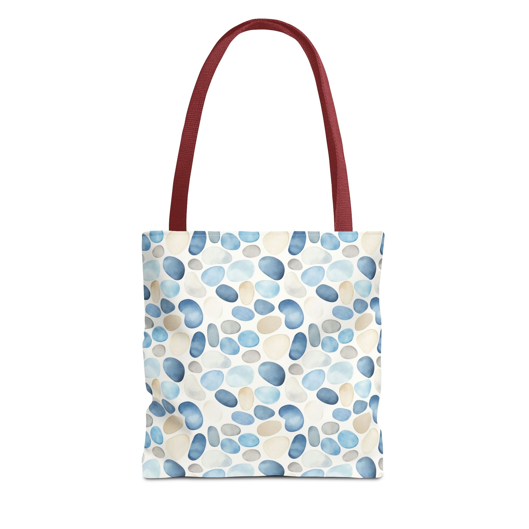 Cobble stone- Tote Bag with Blue Pebble Design | Beach Bag, Grocery Tote, Shopping Bag, Gift Bag, Eco-Friendly Tote