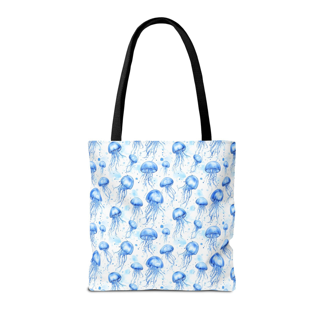 Blue Jellyfish Tote Bag - Ocean-Inspired Carryall, Beach Bag, Eco-Friendly Shopping Tote, Perfect Gift for Sea Lovers