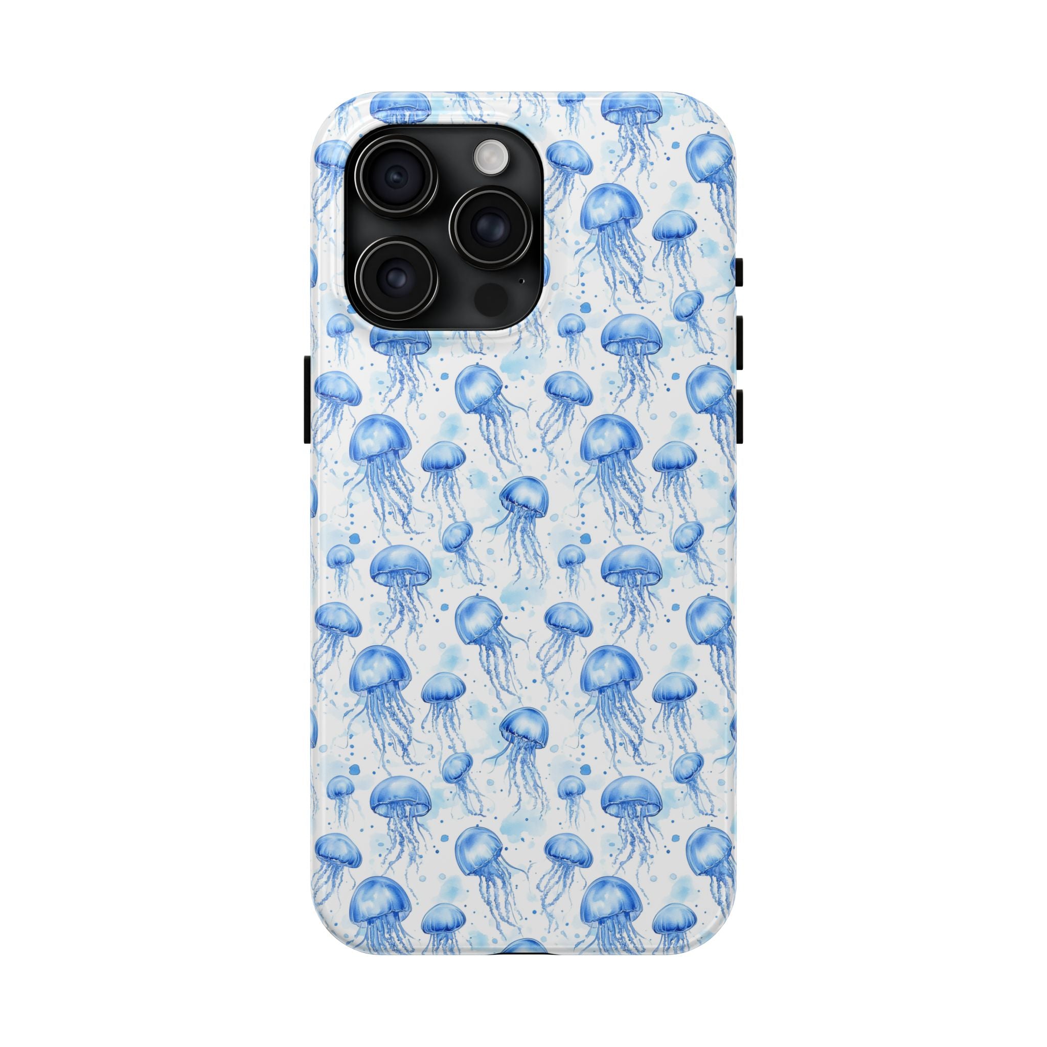 Blue Jellyfish Tough Phone Case | Unique Ocean Vibe | Gift for Marine Lovers, Durable Protection, Trendy Accessories, Beach Theme