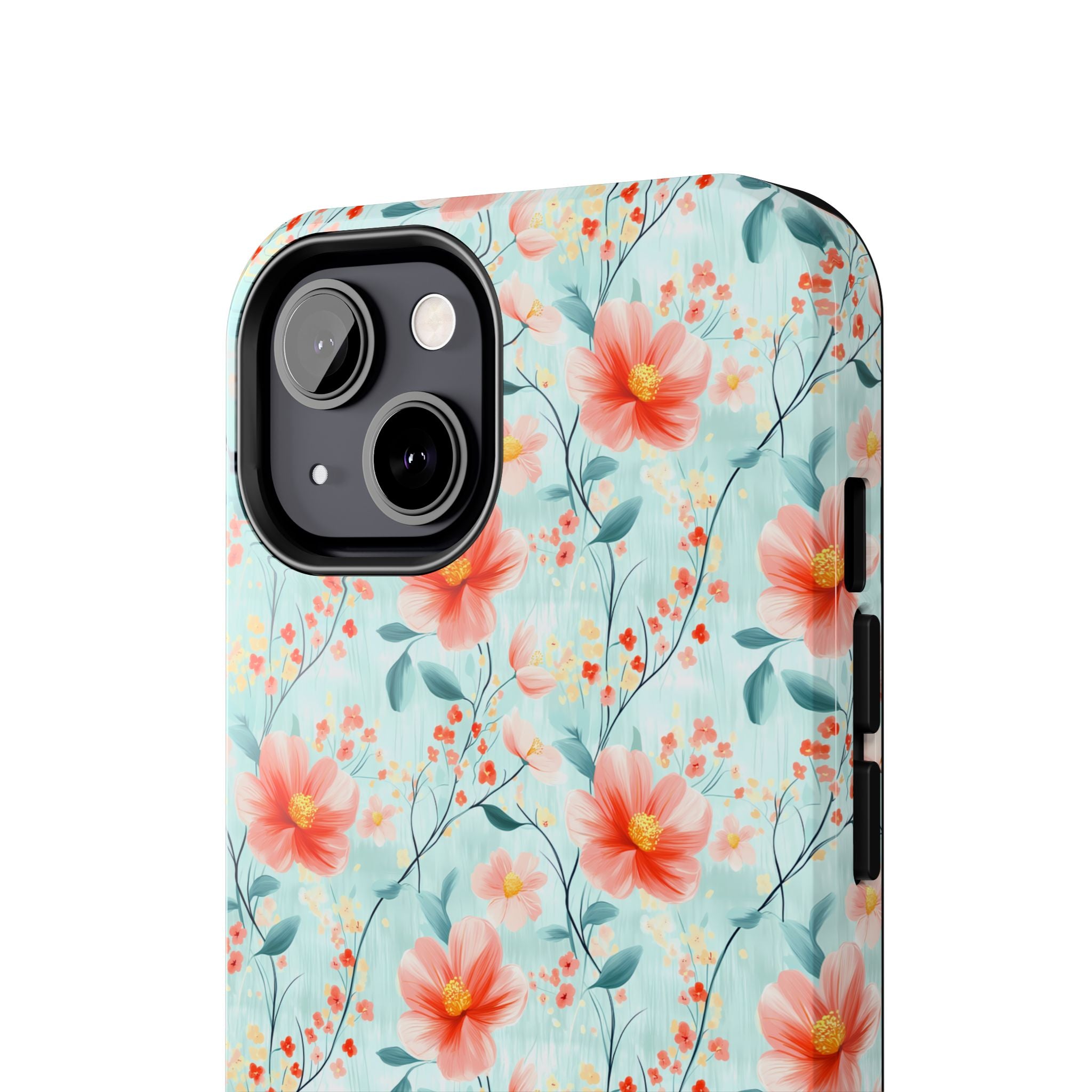 Teal Daisy- Floral Tough Phone Cases, Durable Phone Cover, Stylish Cell Phone Case, Protective Case for Women, Gift for Flower Lovers
