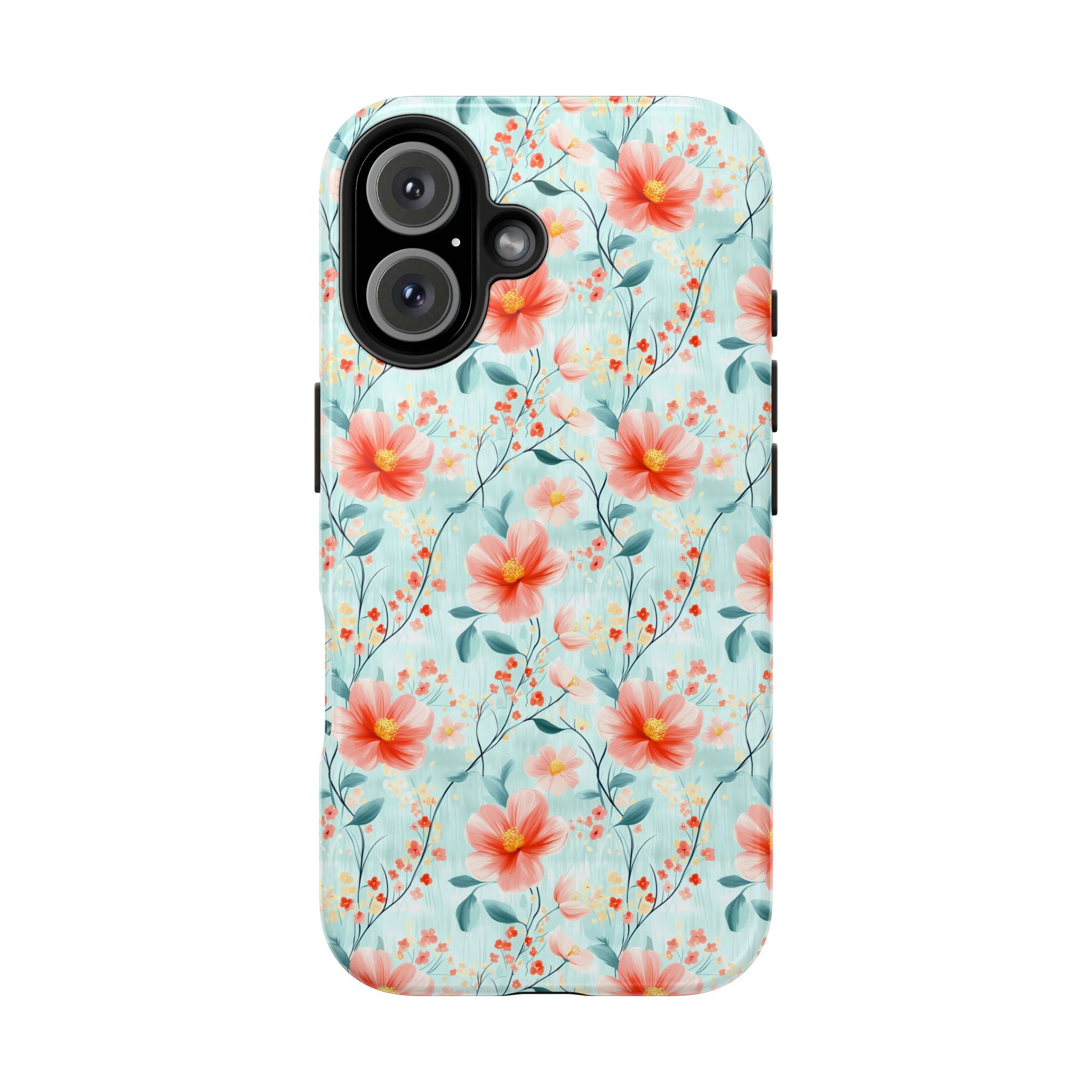 Teal Daisy- Floral Tough Phone Cases, Durable Phone Cover, Stylish Cell Phone Case, Protective Case for Women, Gift for Flower Lovers