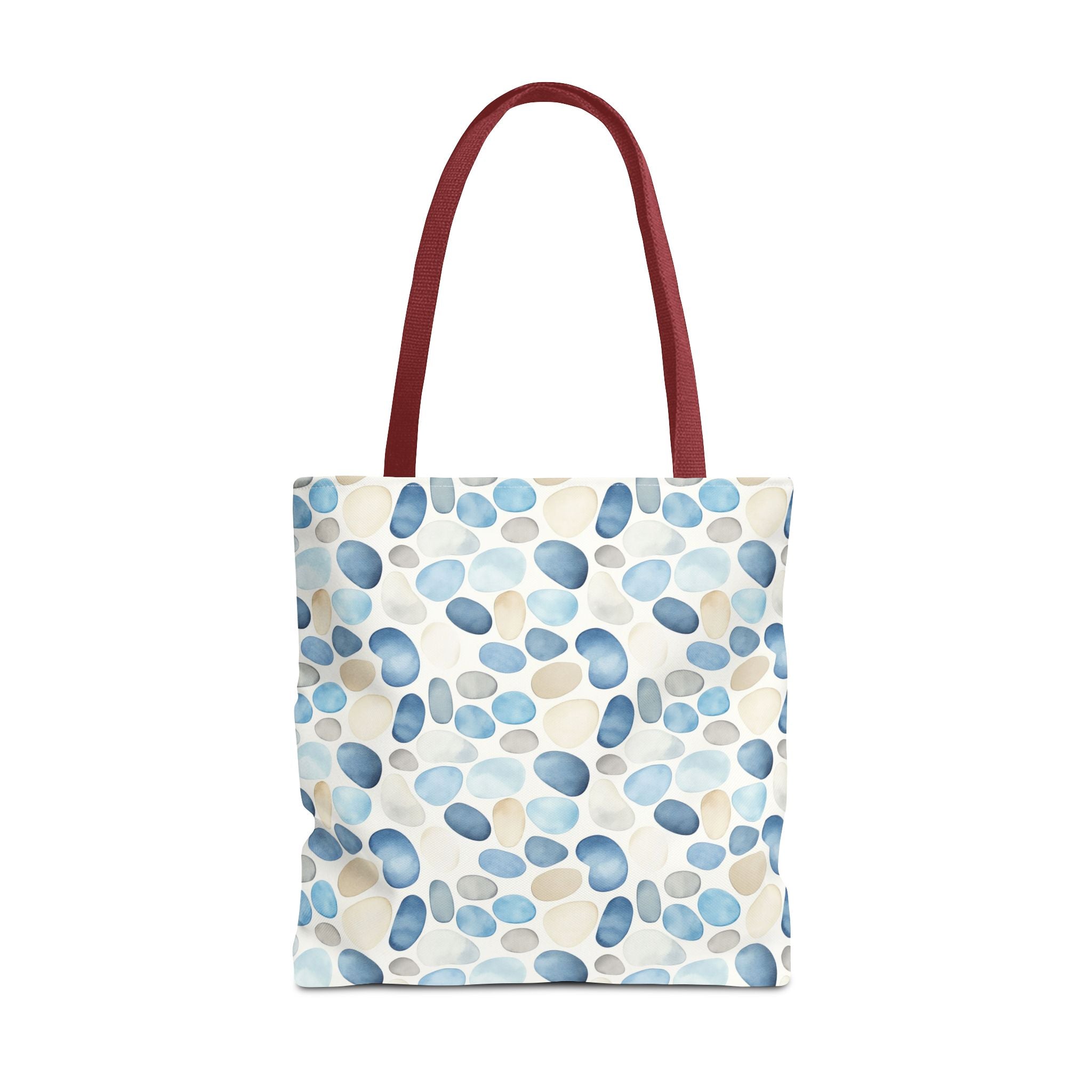 Cobble stone- Tote Bag with Blue Pebble Design | Beach Bag, Grocery Tote, Shopping Bag, Gift Bag, Eco-Friendly Tote