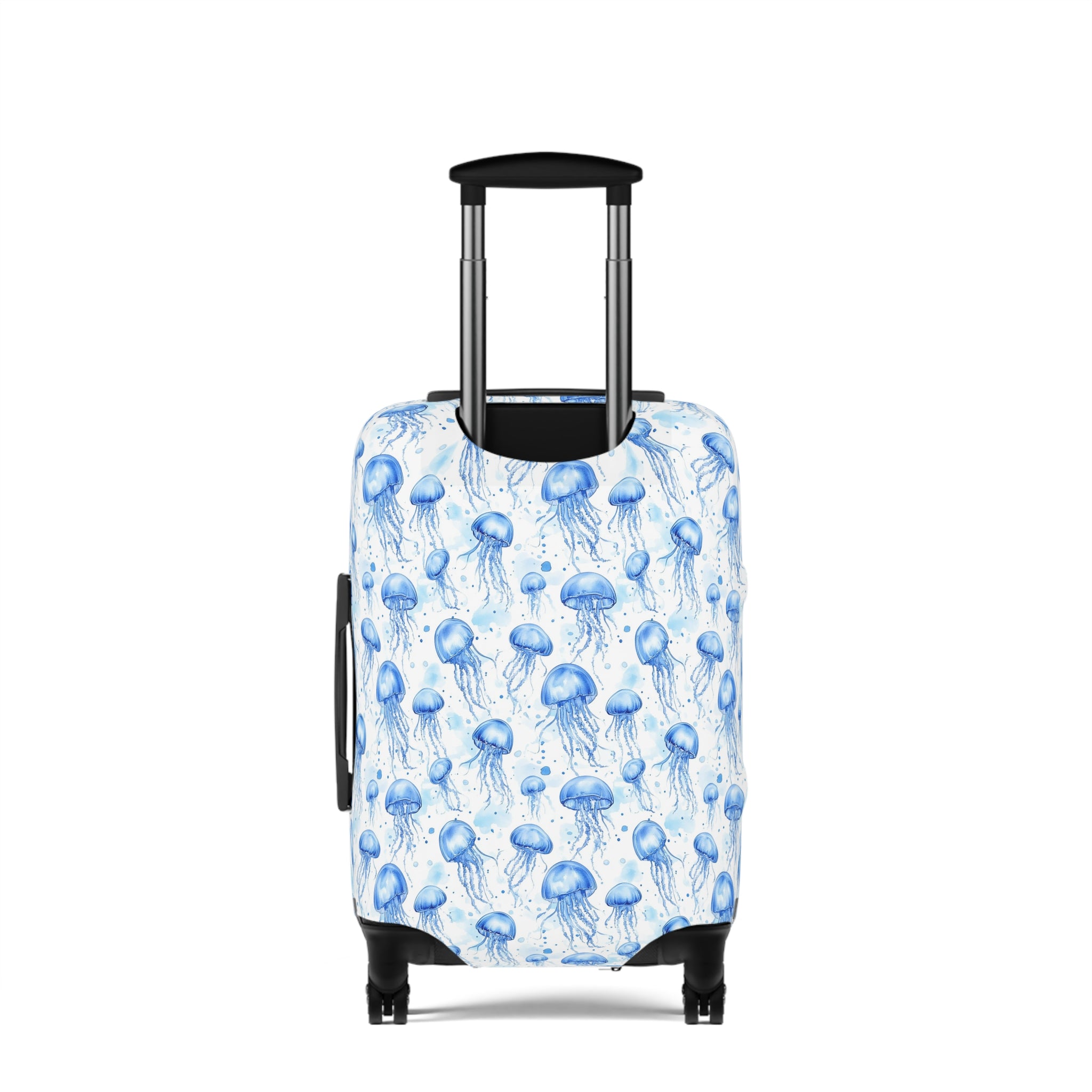 Blue Jellyfish - Vibrant Jellyfish Luggage Cover with Ocean Vibes, Travel Accessory for Beach Lovers, Vacation Essentials, Unique Gift Idea